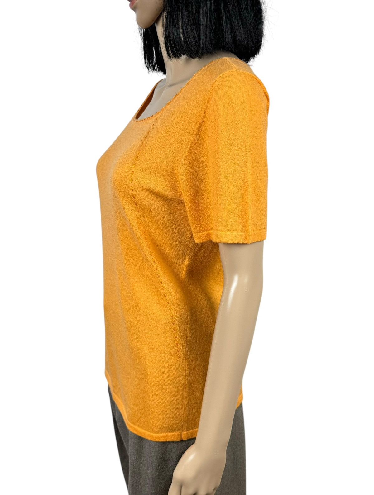 Escada × Vintage Escada Cashmere Blouse Short Sleeve size De40 IT46 Size L / US 10 / IT 46 - 4 Thumbnail