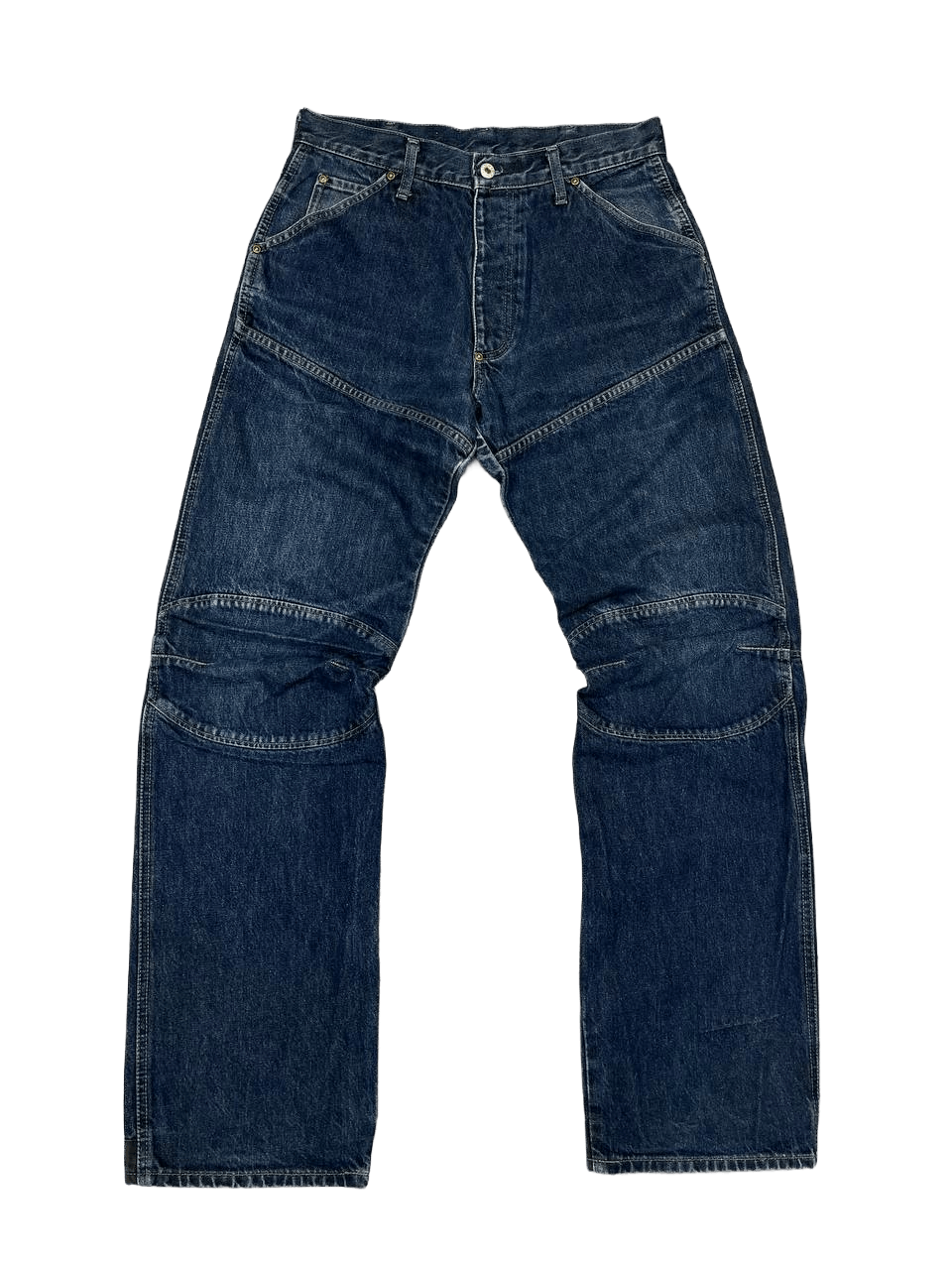G-Star G-Star Raw Denim Elwood 5620 fit double knee blue jeans Size US 31 - 1 Thumbnail