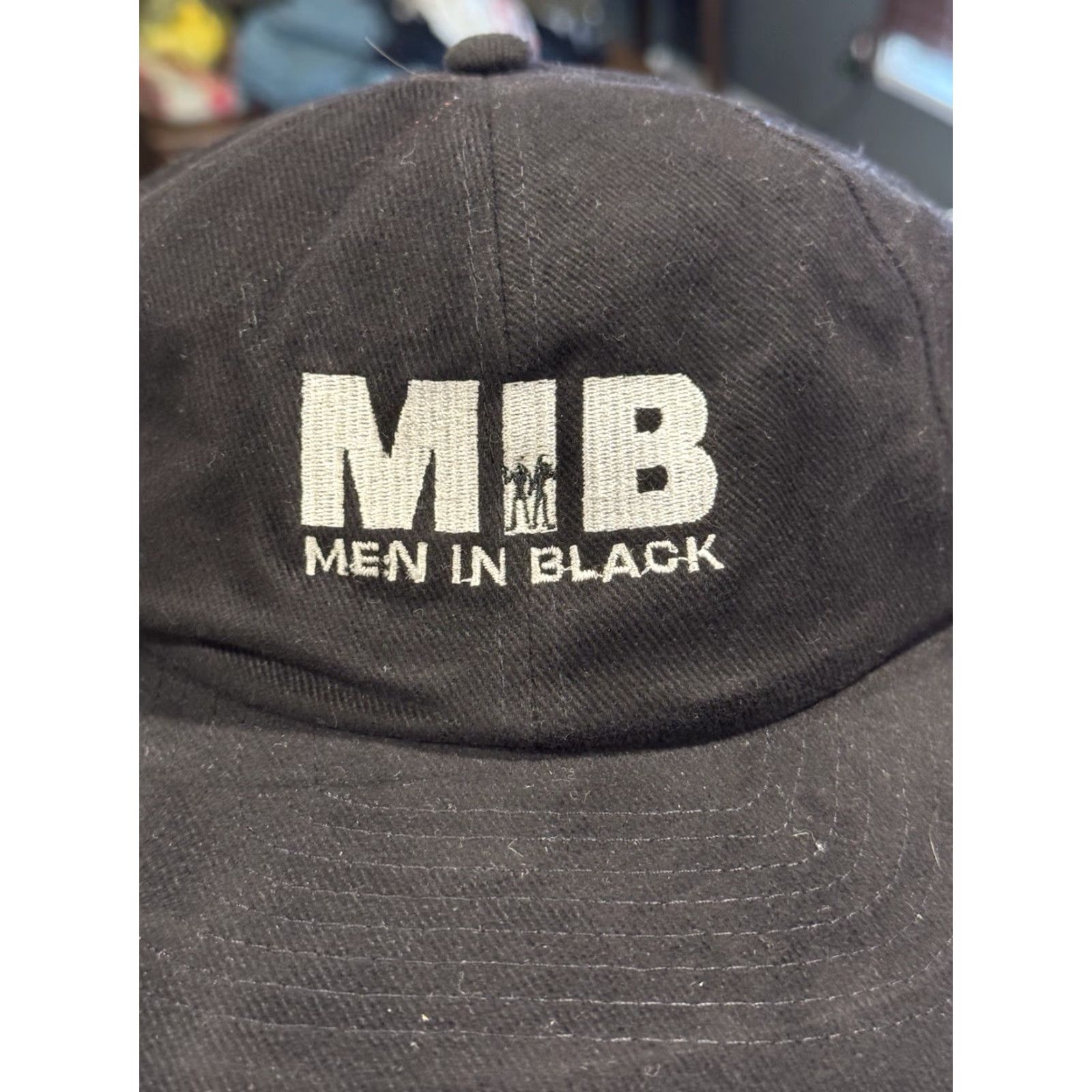 Lee VINTAGE MIB Hat Snapback Men One Size Black 90s Movie Tommy Lee Will Smith Mohr’s Cap Adjustable Mens Size ONE SIZE - 2 Thumbnail