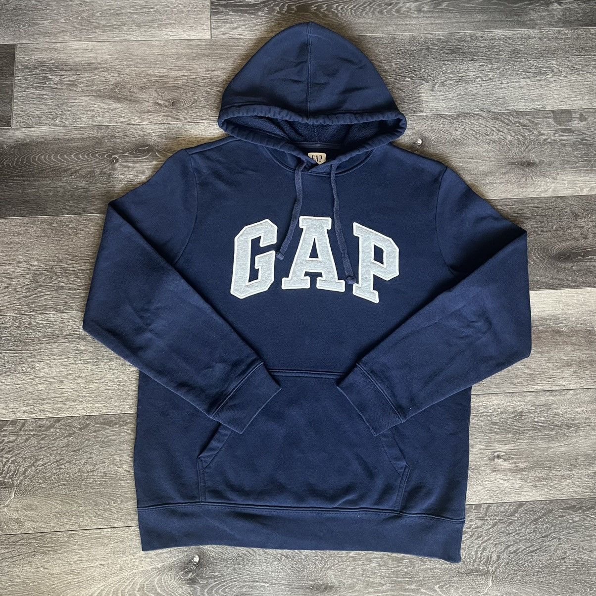 Gap Vintage Y2K GAP Classic Arch Logo Embroidery Pullover Hoodie Size US M / EU 48-50 / 2 - 1 Thumbnail