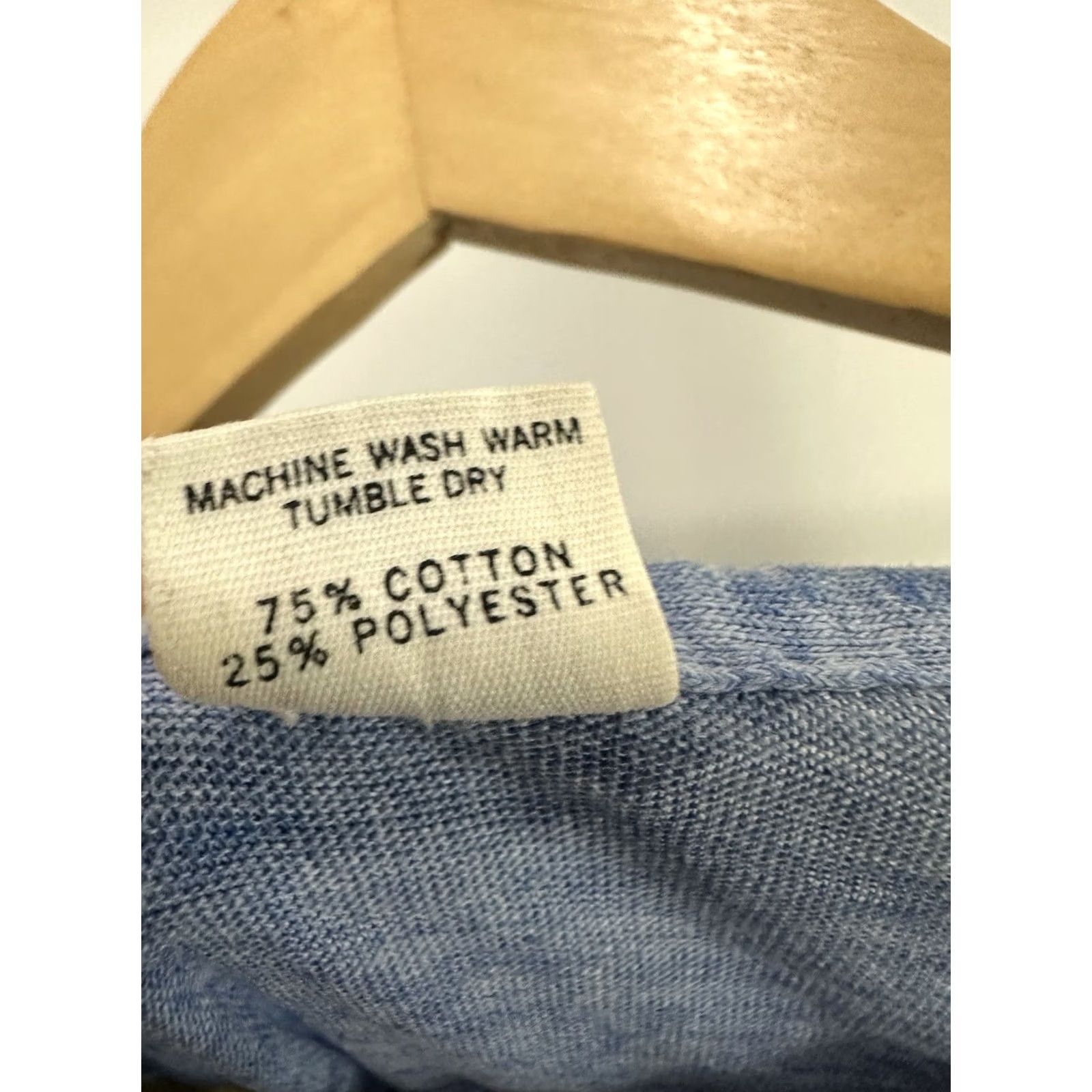 Hanes VTG 70s Hanes Worn Blue T-Shirt XL Men Shirt Burnout Gradient Faded Paper Thin 70s Grunge Size US XL / EU 56 / 4 - 4 Thumbnail
