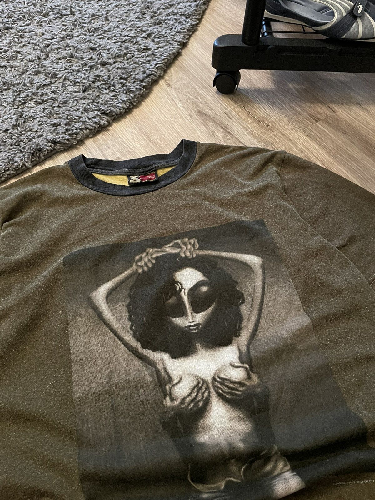 Alien Workshop Rare 1996 Alien Workshop Skate Janet Jackson Promo T Shirt Size US XL / EU 56 / 4 - 6 Thumbnail