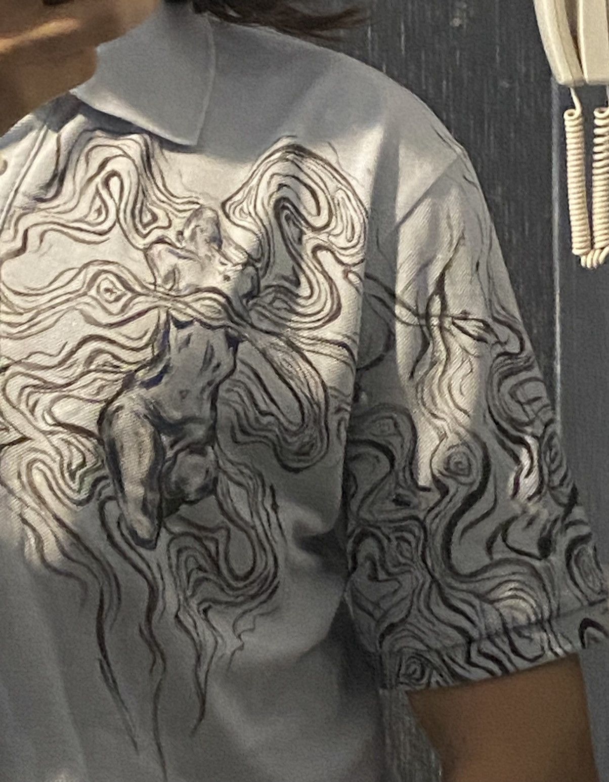 Yves Saint Laurent 1of1 YSL Polo Shirt Art Blue YSL Tee Size US L / EU 52-54 / 3 - 21 Thumbnail