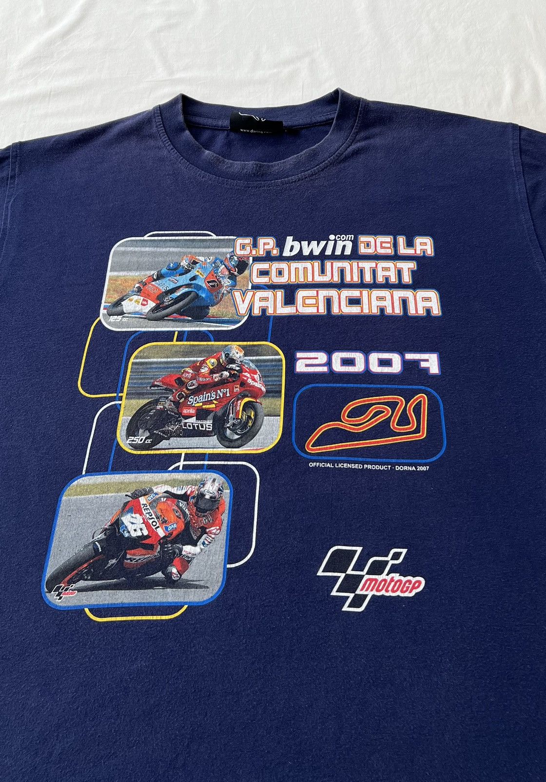 Vintage Vintage 2007 Motogp World Championship Valencia Moto Racing Size US L / EU 52-54 / 3 - 3 Thumbnail