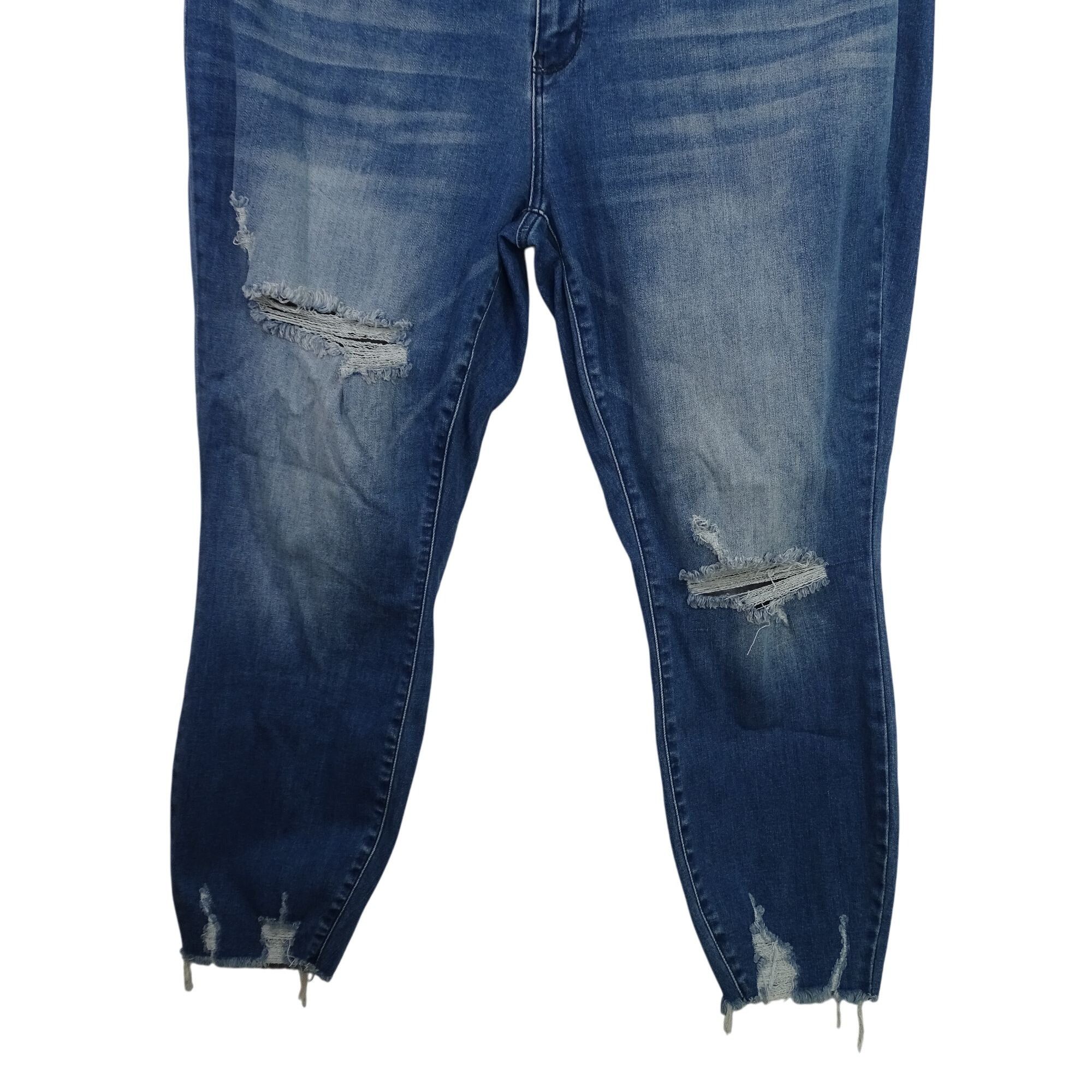 Judy Blue Judy Blue Distressed Ripped Skinny Fit Jeans Women Size 22W Size 41" - 2 Thumbnail