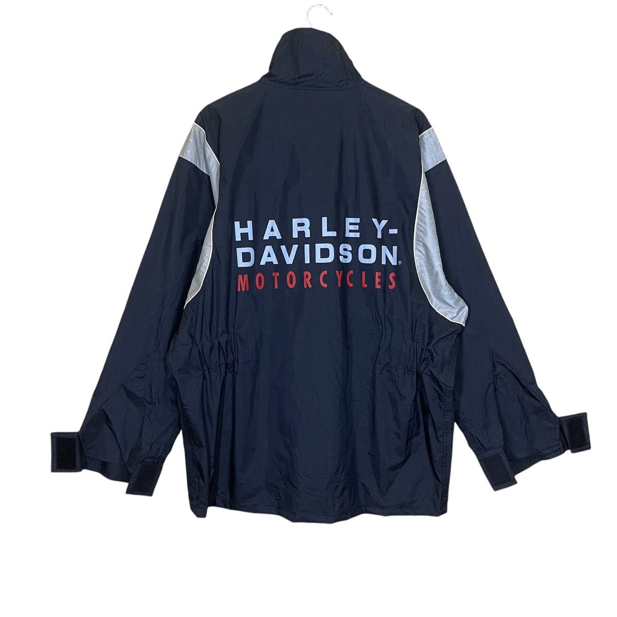 Harley Davidson × Vintage Vintage 90s Harley Davidson Windbreaker Zipper Jacket Size US XL / EU 56 / 4 - 1 Thumbnail