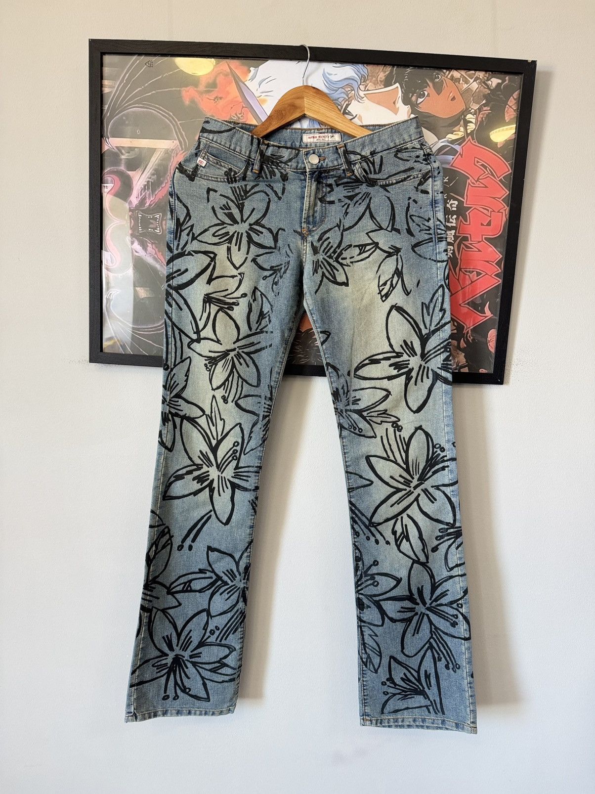 Miss Sixty Vintage Miss Sixty Jeans Flared Distressed 00s Low Rice Size 27" / US 4 / IT 40 - 1 Thumbnail