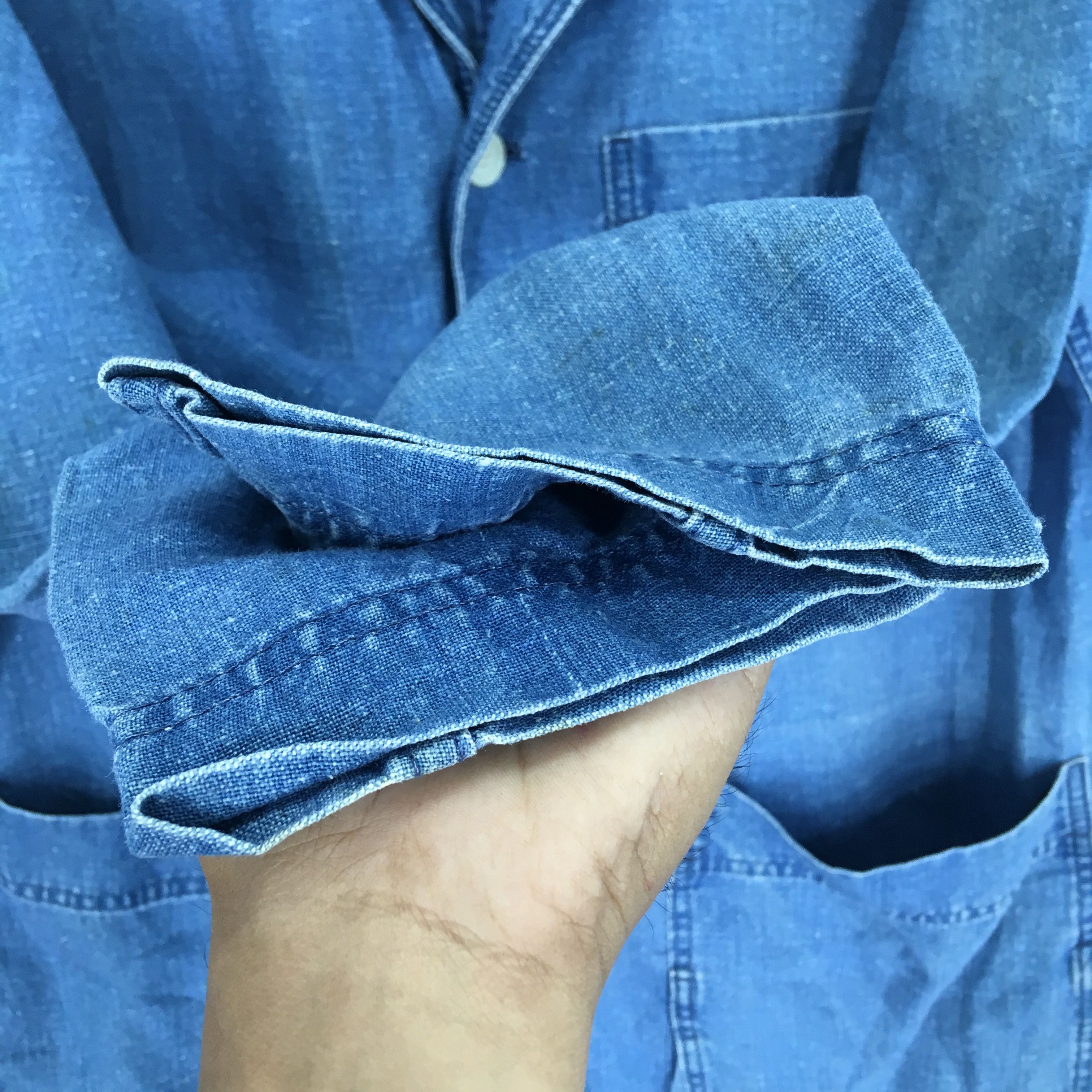 Hai Sporting Gear Vintage Hai Sporting Gear Issey Miyake Denim Jacket Japan Size US M / EU 48-50 / 2 - 7 Thumbnail