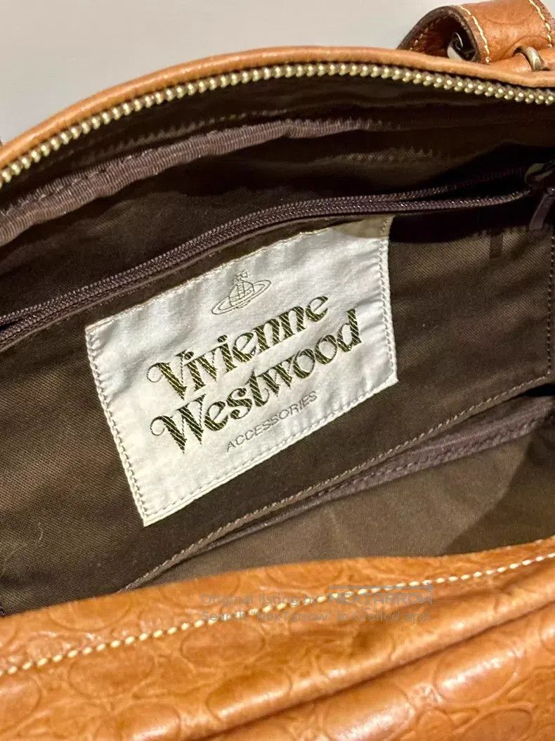 Vivienne Westwood Vivienne Westwood size os Brown Handbag with Saturn Print Size ONE SIZE - 7 Thumbnail