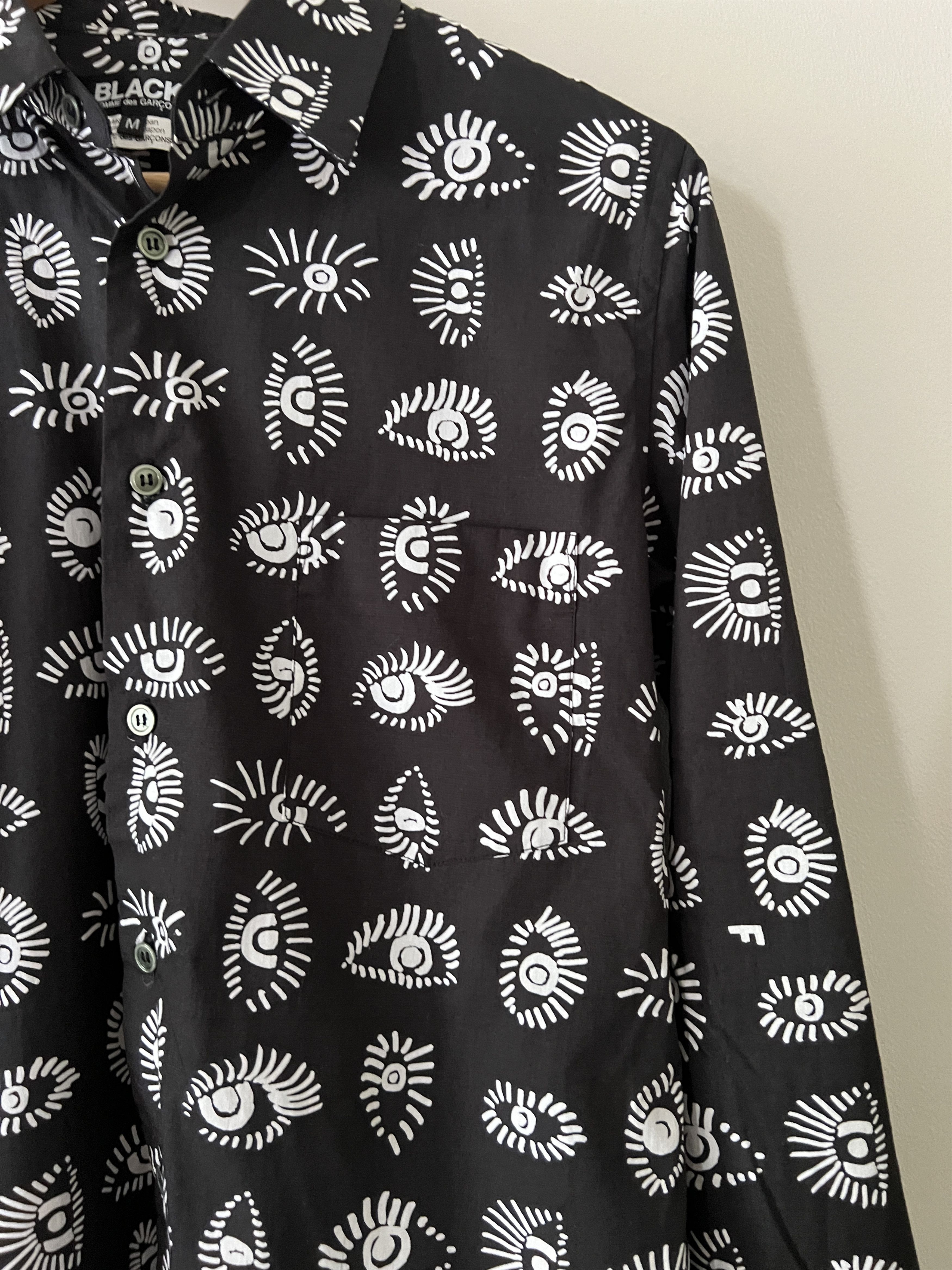 Comme des Garcons Black Comme Des Garcons, Black printed shirt Size US M / EU 48-50 / 2 - 3 Thumbnail