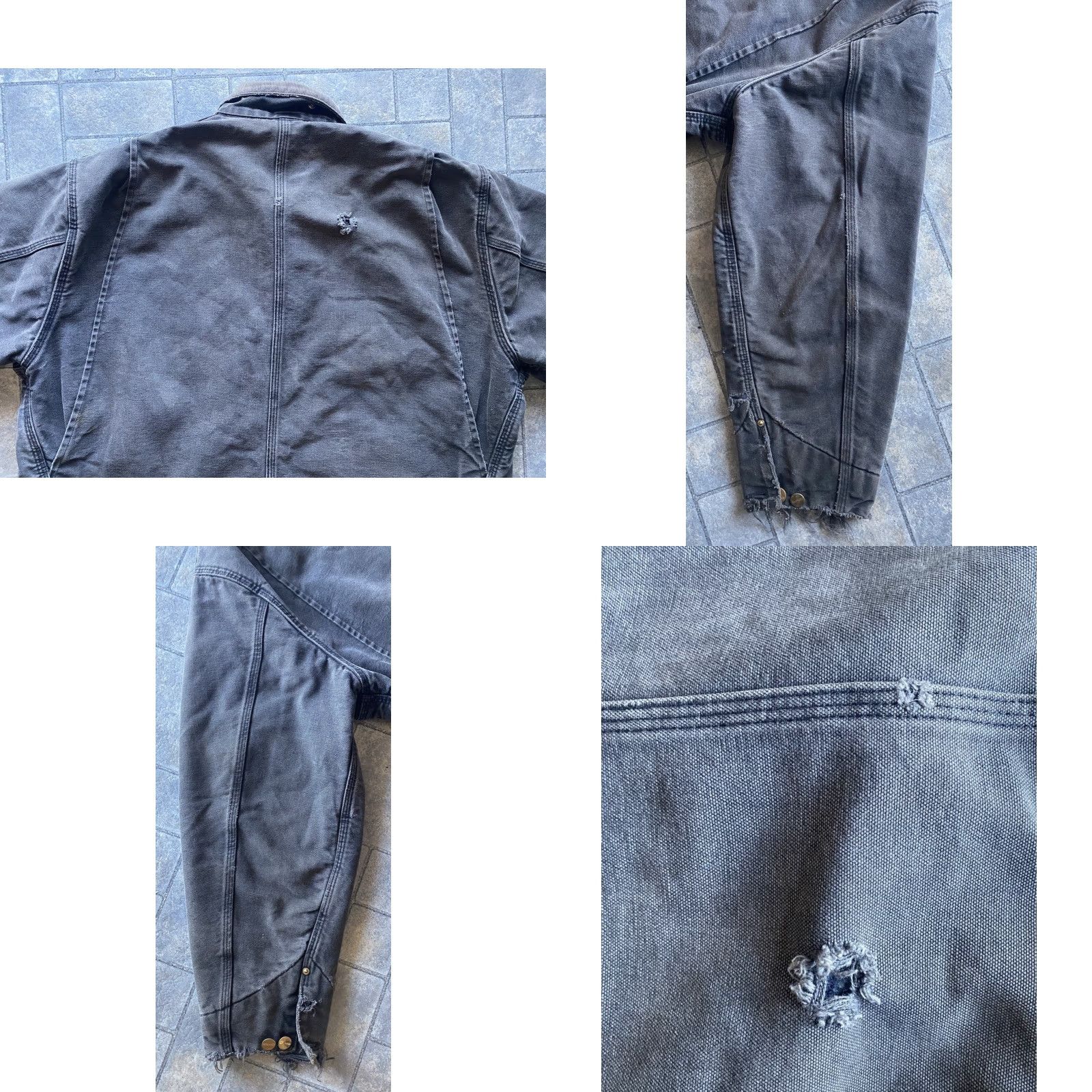Carhartt VINTAGE Carhartt Coat Jacket C01 BLK Barn Chore Lined Size 50 Black Embroidery Men Size US M / EU 48-50 / 2 - 11 Thumbnail