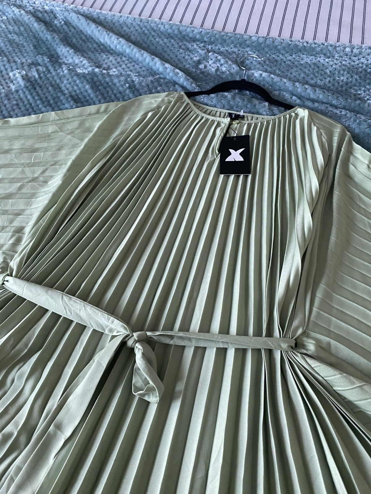 Other X plus wear NWT Green Pleated Maxi Kaftan Onesize Dress Size ONE SIZE - 8 Thumbnail