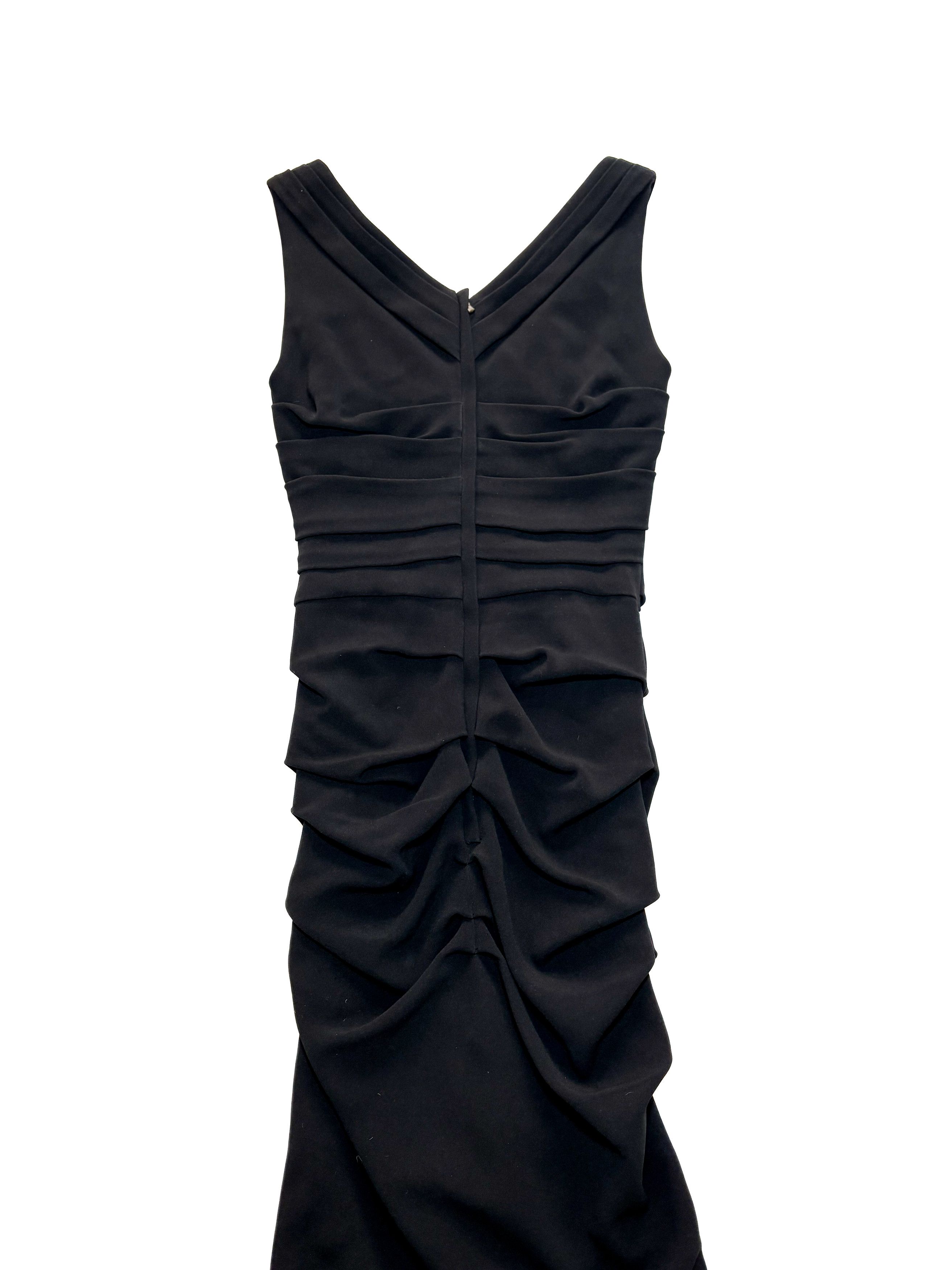 princess polly baby blue dress Dolce and Gabbana Black Column dress with Sheer Effect main image 0