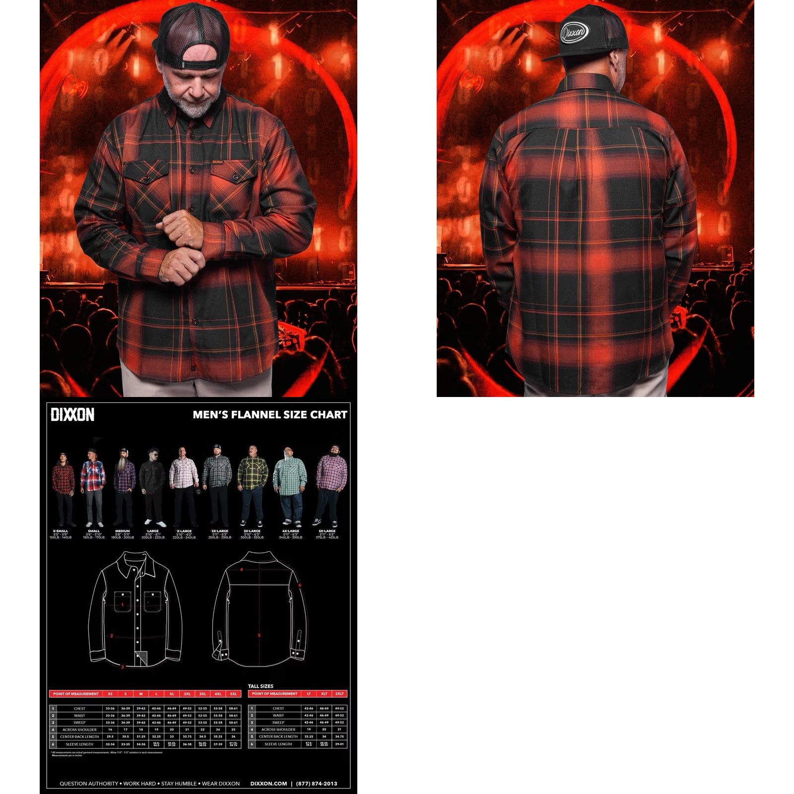 Vintage Dixxon Flannel Co. Shirt L Men's Red Black Orange Plaid Button-Up Long Sleeve Sixtee Stone Size US L / EU 52-54 / 3 - 8 Thumbnail