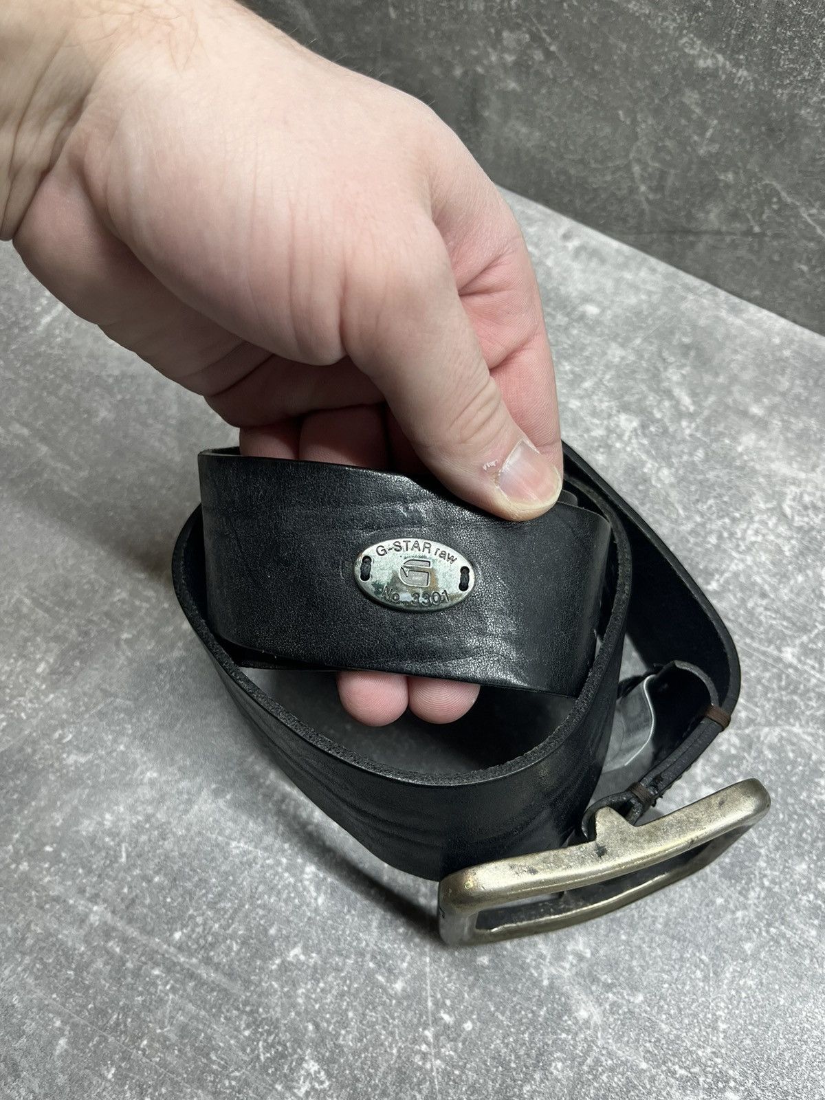 G-Star × Leather G star leather belt vintage Size ONE SIZE - 1 Thumbnail
