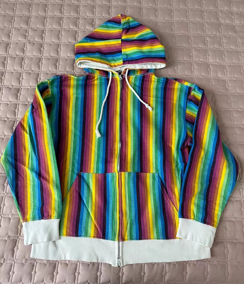 Neighborhood Neighborhood NBHD Rainbow Stripe Hoodie Size US L / EU 52-54 / 3 - 1 Thumbnail