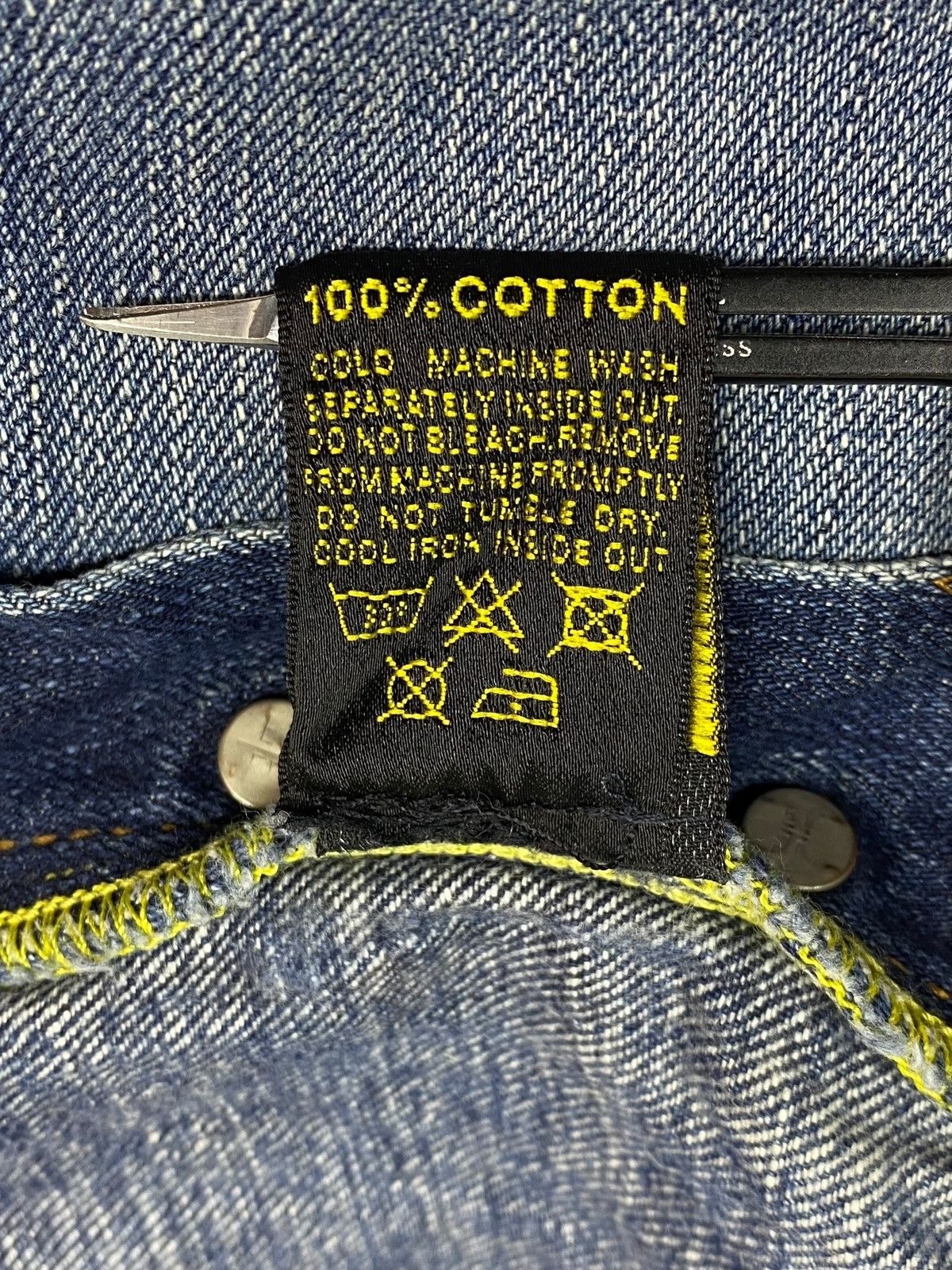 Evisu Vintage Evisu Patchwork Y2k Japanese Blue Washed Denim Jeans Size US 29 - 24 Thumbnail