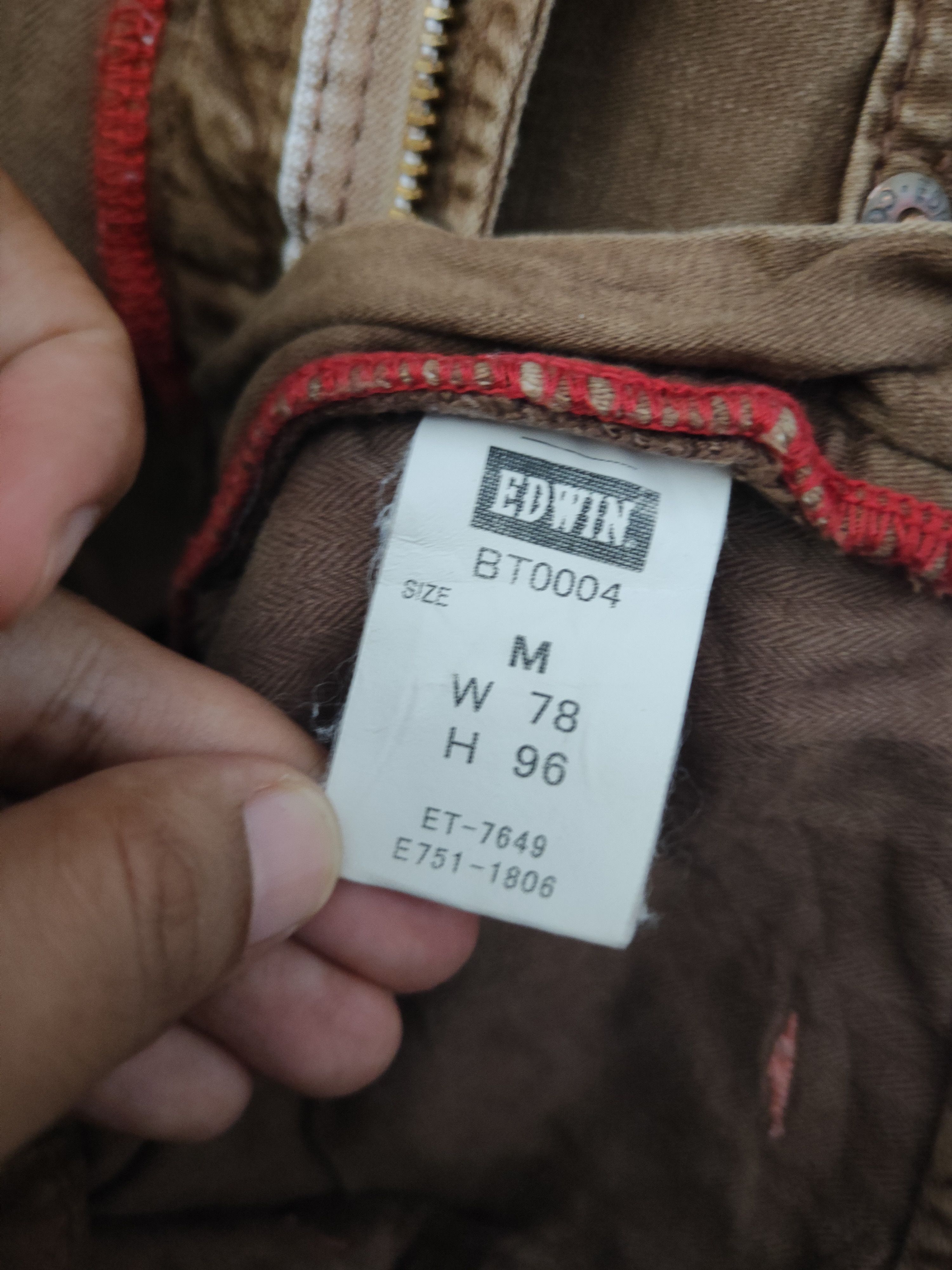 Edwin DL Edwin Brown Multipocket Cargo Pants #46-347 Size US 31 - 14 Thumbnail