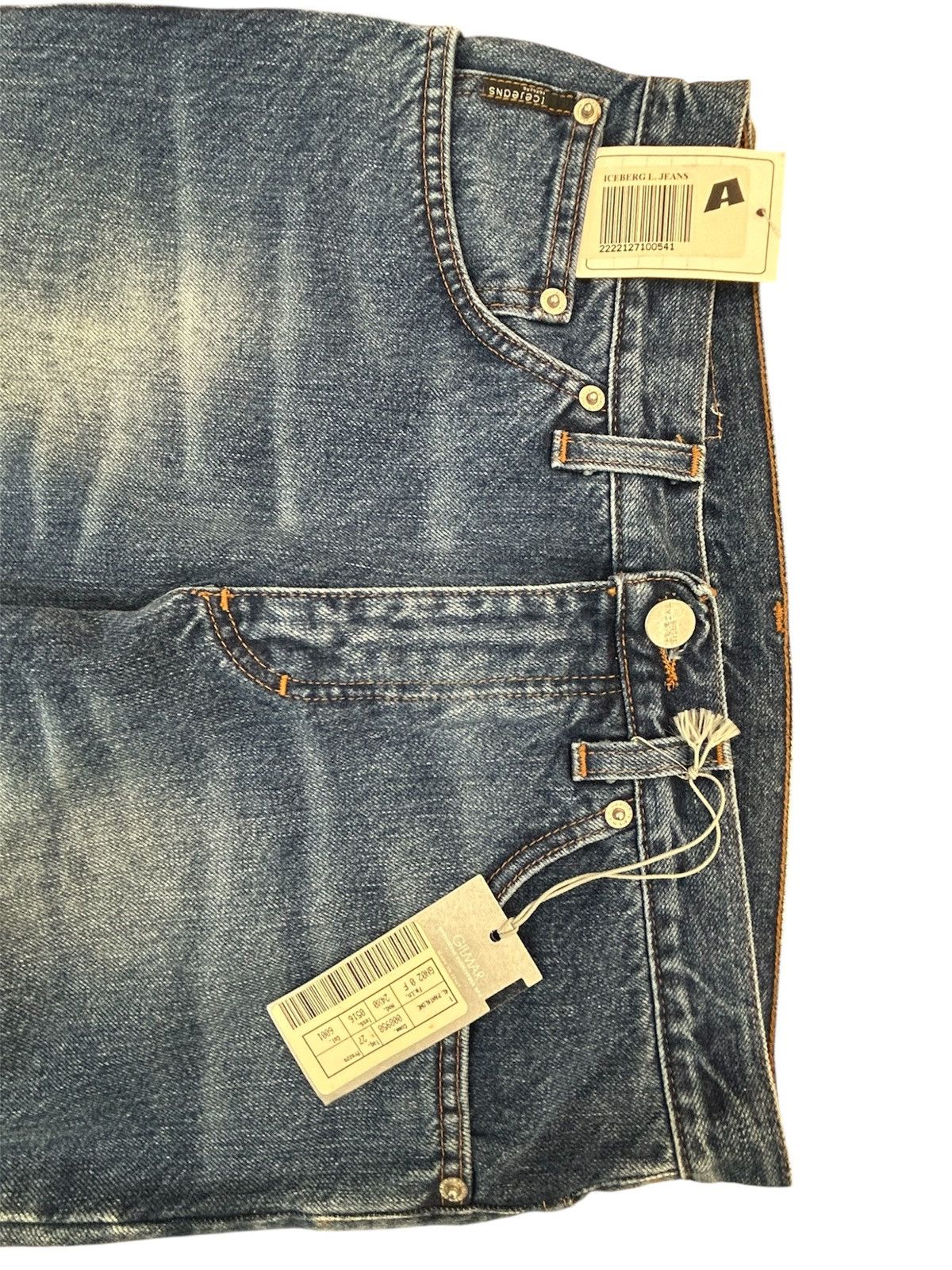 Iceberg Vintage ICEBERG Ice Jeans | Made In Italy | Stone-Wash Size 27" / US 4 / IT 40 - 10 Thumbnail
