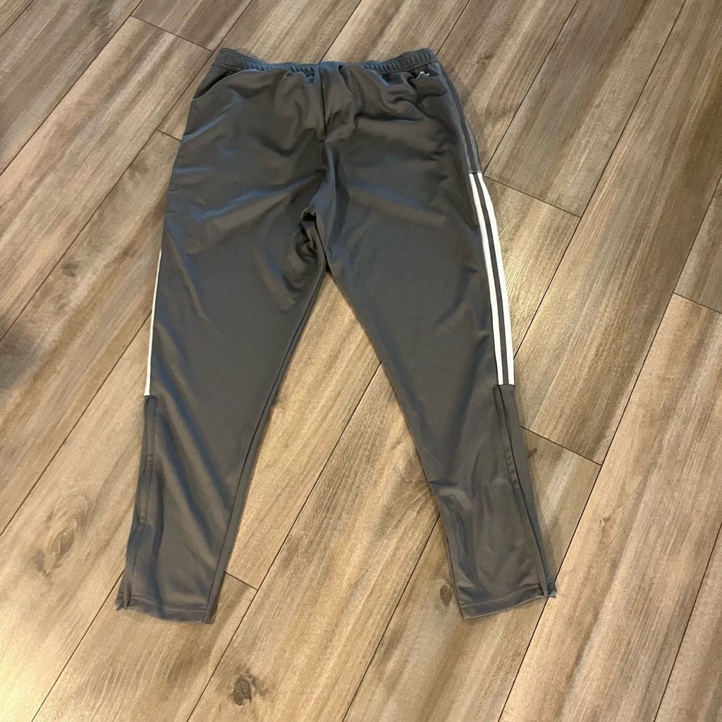 Adidas Adidas Grey Athletic Workout Track Pants Men XL Bin C-40 Size US 44 / EU 60 - 5 Thumbnail