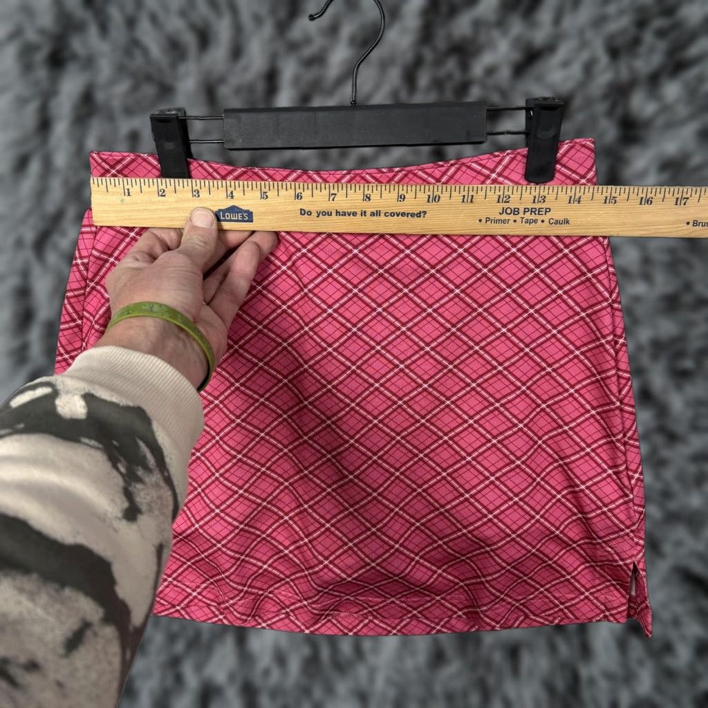 Adidas Adidas Skort Women 6 Pink Plaid ClimaCool Golf Short Skirt Activewear Comfortable Breathable Pocketed Size ONE SIZE - 1 Thumbnail