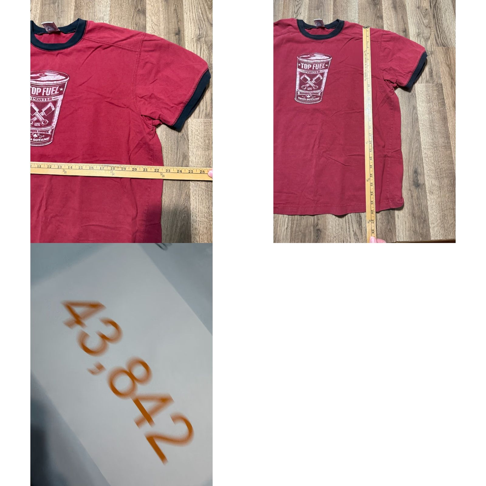 Old Navy Vintage Old Navy Shirts Mens XL Red Black Short Sleeve Top Fuel Porter Shirt Size US XL / EU 56 / 4 - 8 Thumbnail
