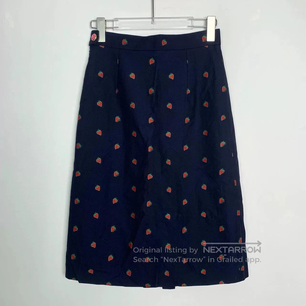 Gucci Gucci Double G Strawberry Embroidered Skirt. Size US 38 / EU 54 - 2 Thumbnail