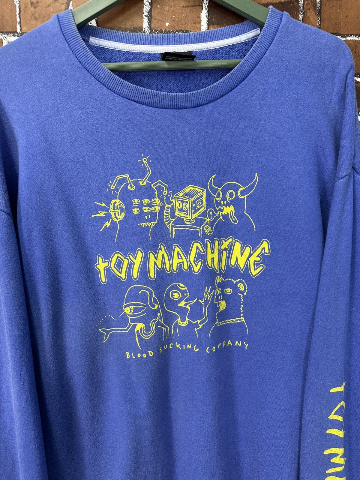 Toy Machine Vintage Skate Toy Machine Crewneck Sweatshirt Z358 Size US XL / EU 56 / 4 - 2 Thumbnail