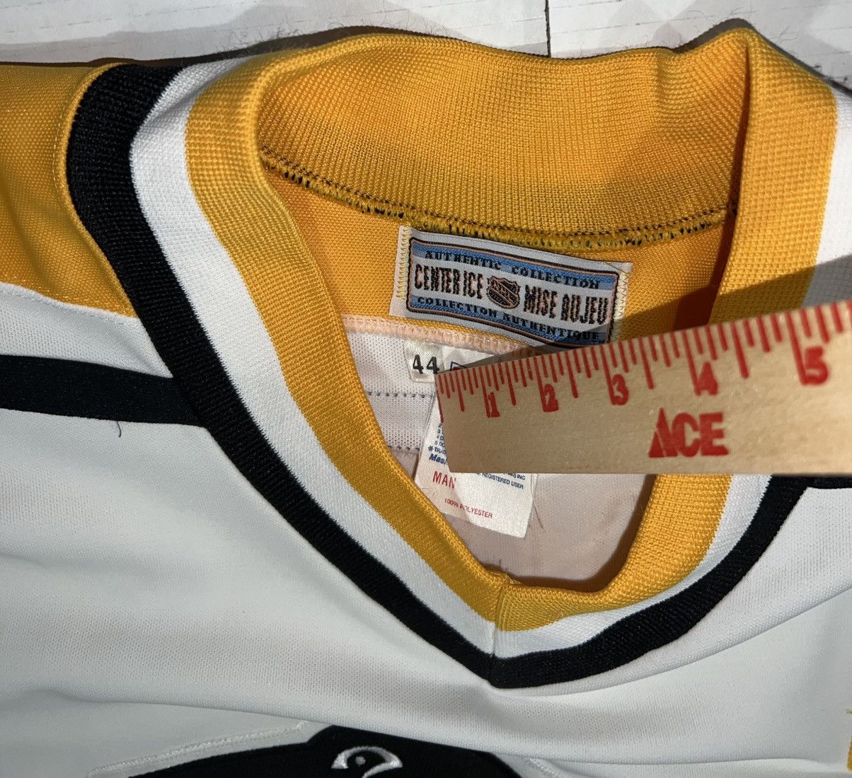 Ccm Vintage Pittsburgh Penguins Signed Ron Francis Jersey Ccm Size US L / EU 52-54 / 3 - 7 Thumbnail