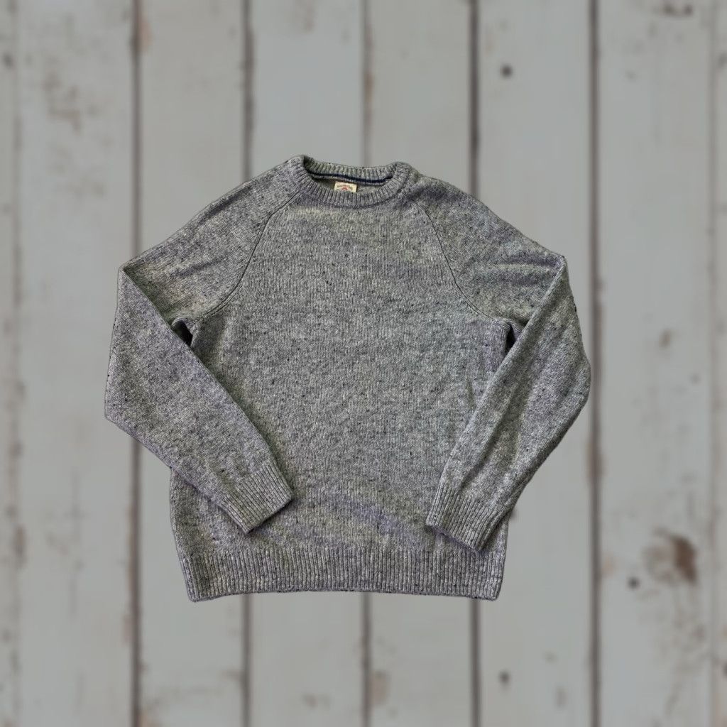 Faherty Faherty Wool Blend Crewneck Sweater Mens M Gray Speckled Knit Pullover Crew Neck Regular Fit Long Sleeve Vintage: No Size US M / EU 48-50 / 2 - 1 Thumbnail