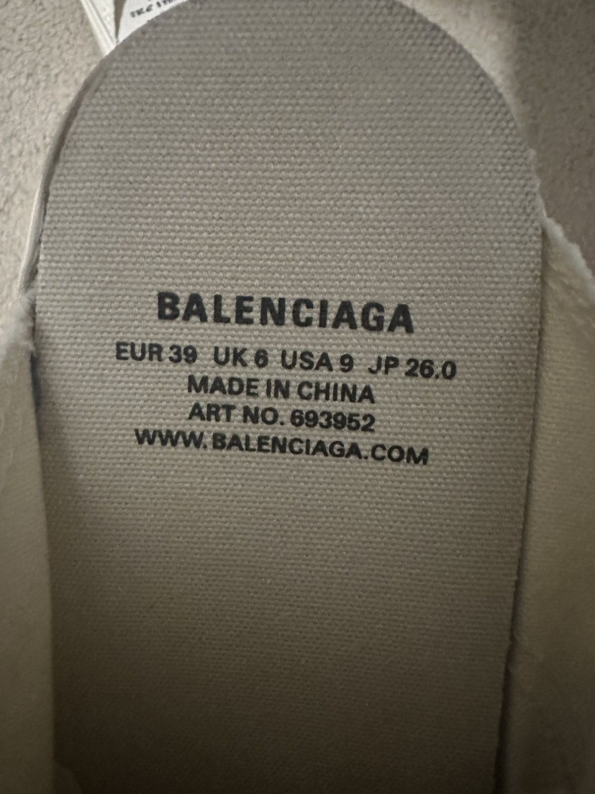 Balenciaga Balenciaga Paris Sneaker Mules - Cream Canvas (Size EU 39) Size US 9 / EU 42 - 4 Thumbnail