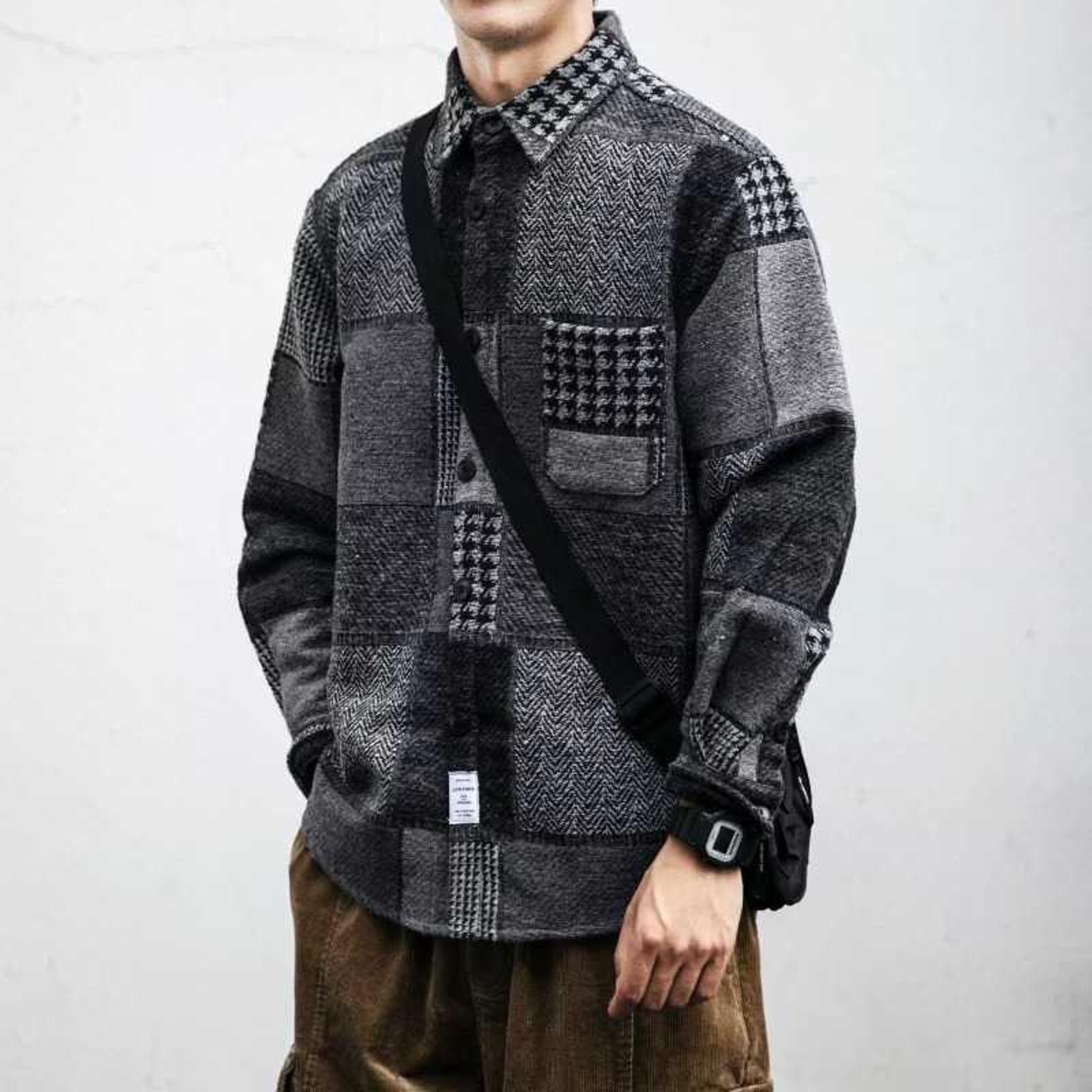 Vintage Japanese Style Patchwork Long Sleeve Shirt Size M / US 6-8 / IT 42-44 - 9 Thumbnail