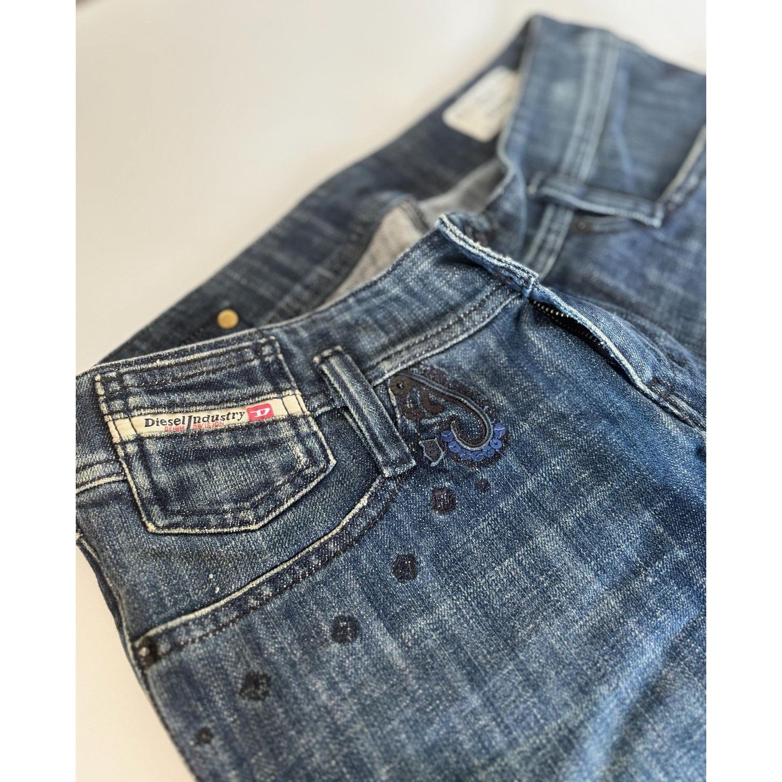 Diesel × Vintage Diesel Matic Jeans W29 L32 Made in Italy Low Rise Skinny Size US 29 - 4 Thumbnail