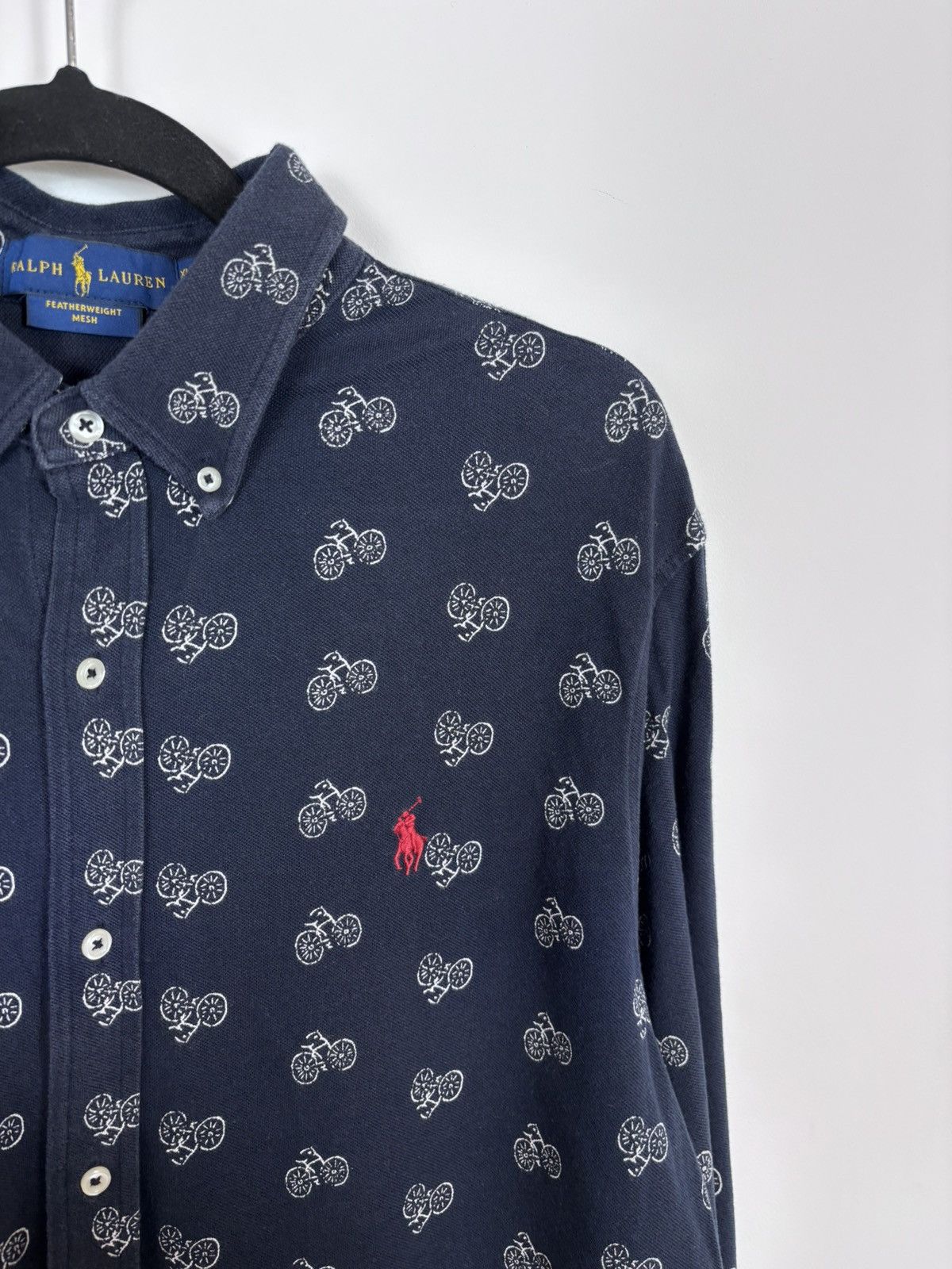 Ralph Lauren Ralph Lauren Featherweight Mesh Men’s Bike Print Shirt Size US XL / EU 56 / 4 - 4 Thumbnail