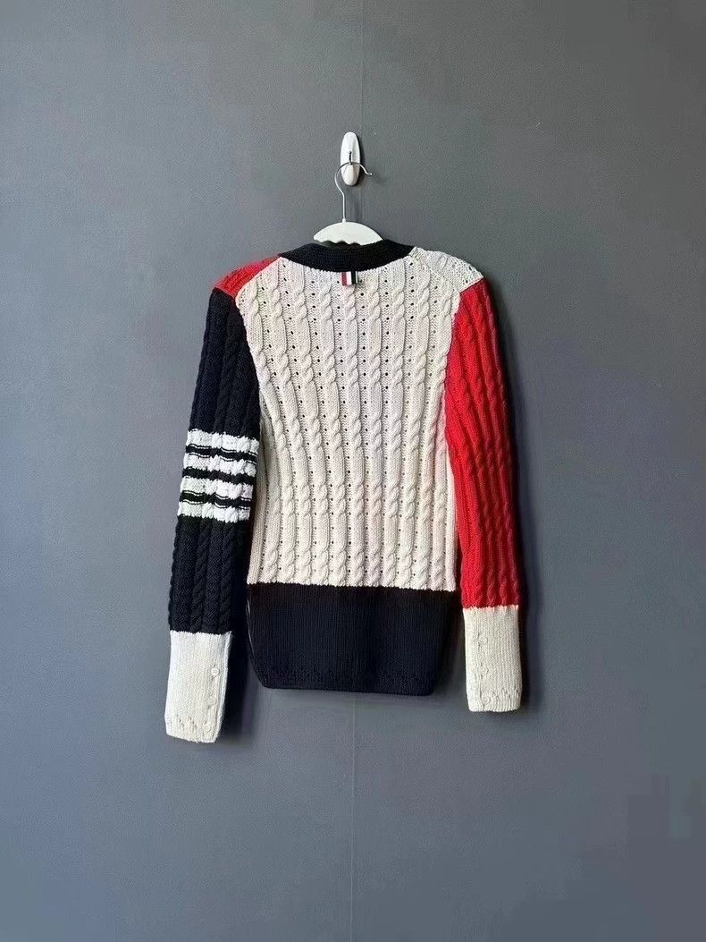 Thom Browne Thom Browne size40 Wool patchwork cardigan Size S / US 4 / IT 40 - 2 Thumbnail