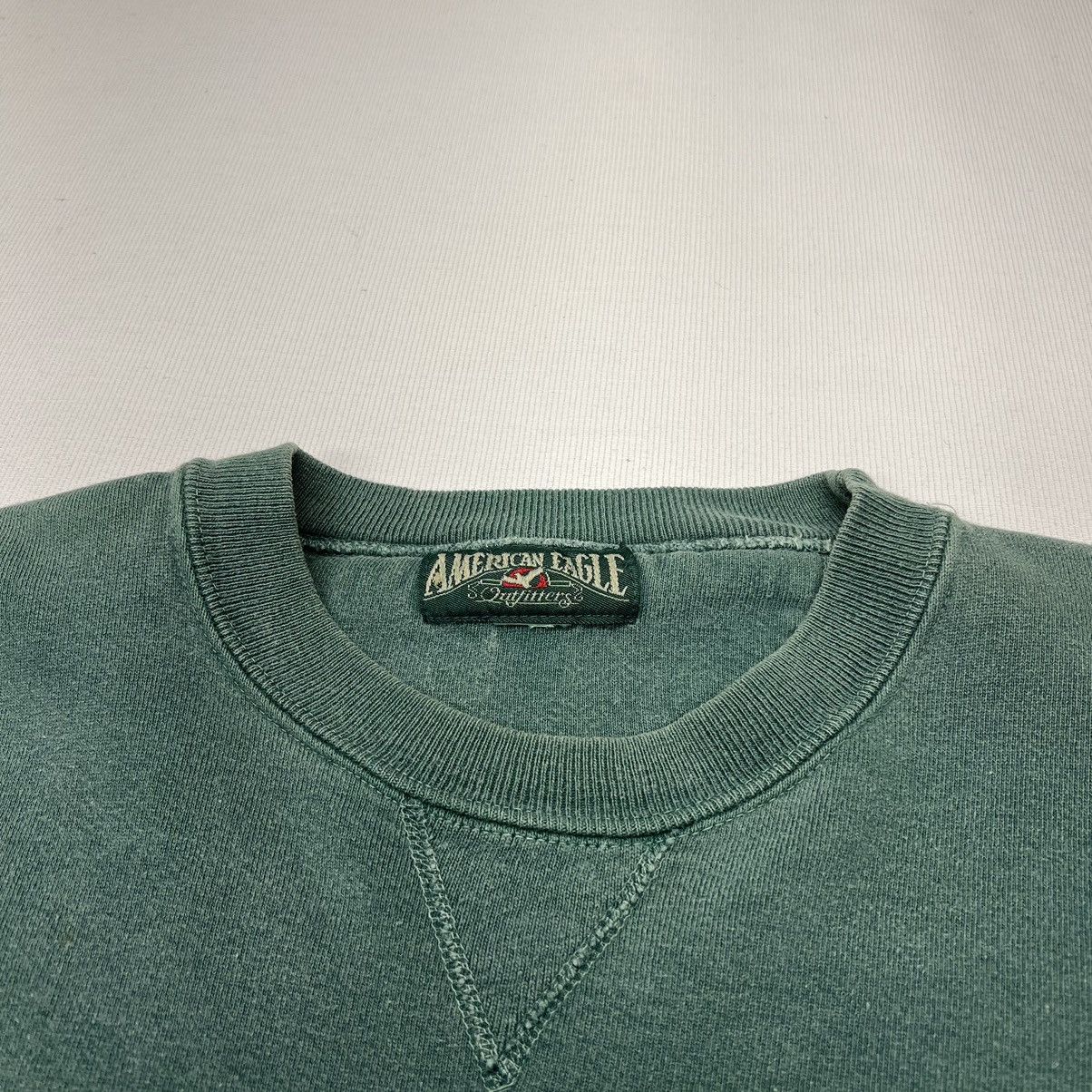 American Eagle Outfitters × Vintage VTG American Eagle Outfitters Crewneck Green Alaska Native Size US XL / EU 56 / 4 - 6 Thumbnail