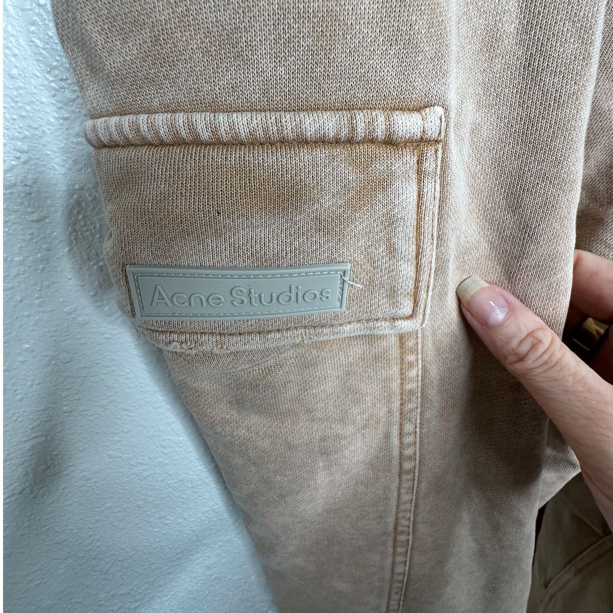 Acne Studios Acne Studios Mens Tan Wide Leg Cargo Sweat Pants M Size US 36 / EU 52 - 10 Thumbnail