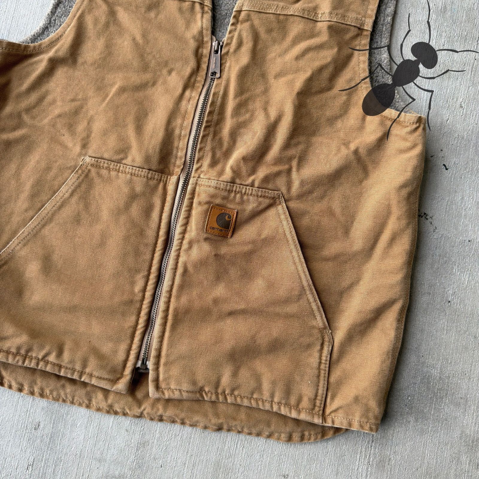 Carhartt × Vintage Carhartt V26 CML brown work wear vest Size US M / EU 48-50 / 2 - 2 Thumbnail