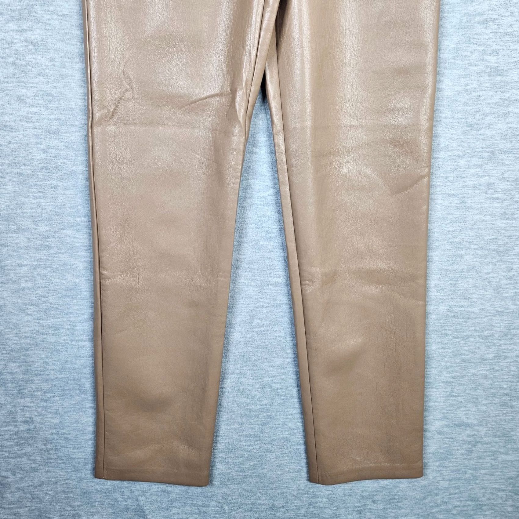 Vintage Wilfred Pant Women’s Straight Leg Camel Zip Fly Pockets Size 4 Pant Adults Beige Collection 4 Calico? Size 27" / US 4 / IT 40 - 3 Thumbnail