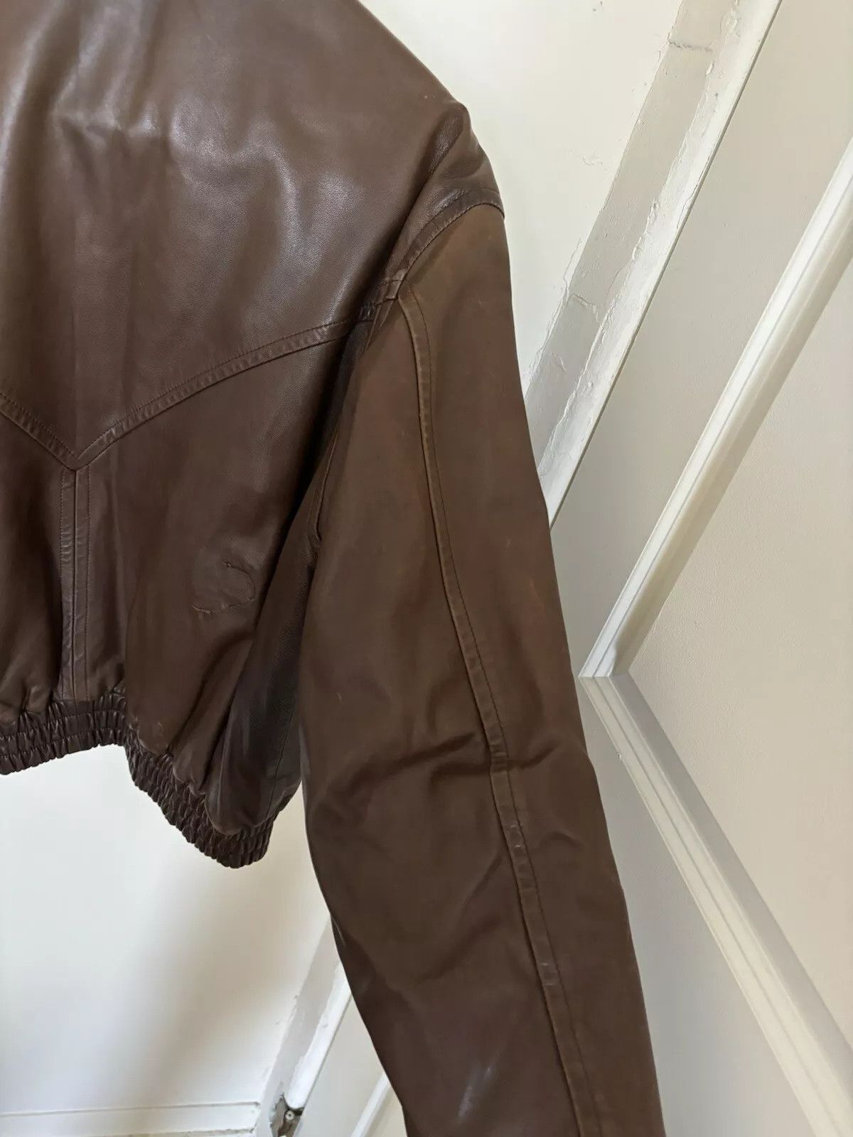 Bally Bally 80s Brown Leather Bomber Jacket Vintage Snap Soft Size US M / EU 48-50 / 2 - 5 Thumbnail