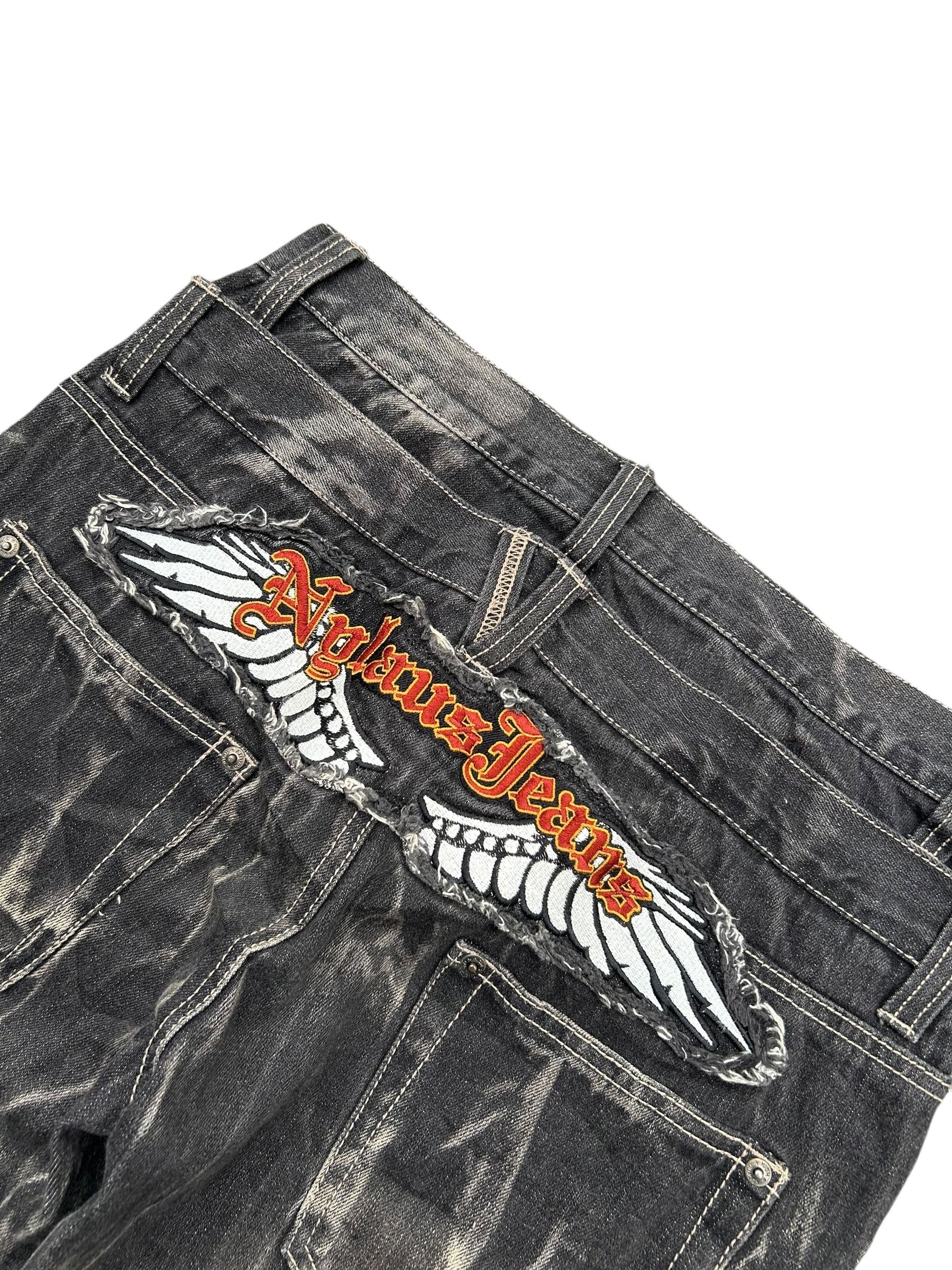 14th Addiction × If Six Was Nine × Le Grande Bleu (L.G.B.) Rare 🔥 NYLAUS Double Waist Japanese Punk Style Denim Jeans Size US 32 / EU 48 - 4 Thumbnail