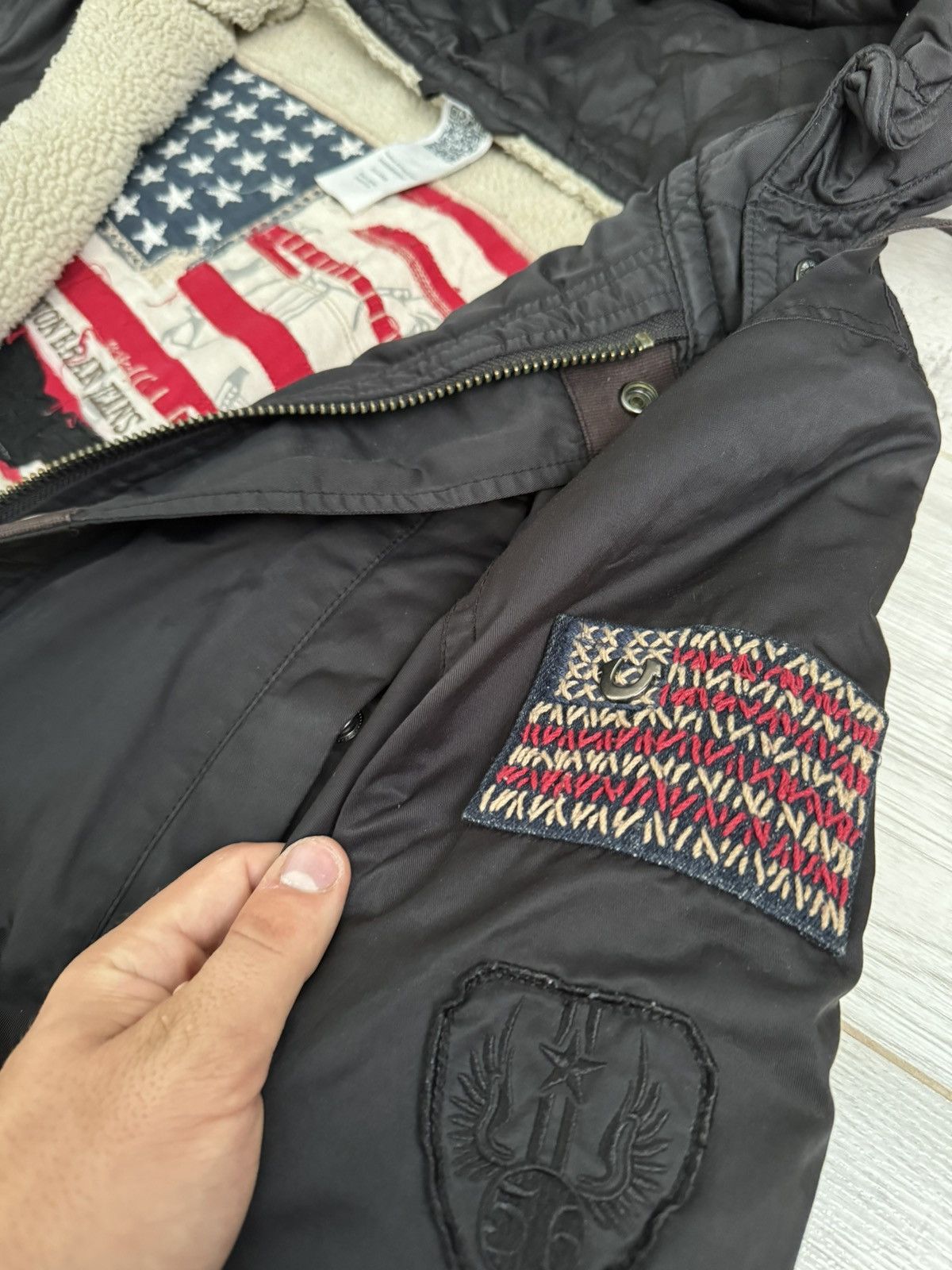 Designer × True Religion × Vintage 🥶 Vintage parka jacket True Religion USA Flag Military Size US XXL / EU 58 / 5 - 4 Thumbnail