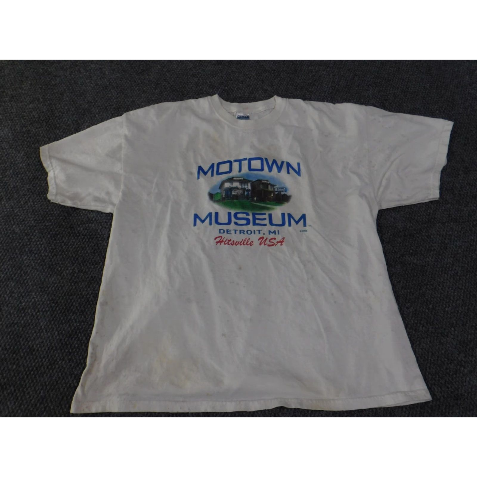 Gildan VINTAGE Motown Museum Graphic Shirt Mens 2XL White Detroit MI Hitsville USA 2005 Size US XXL / EU 58 / 5 - 4 Thumbnail