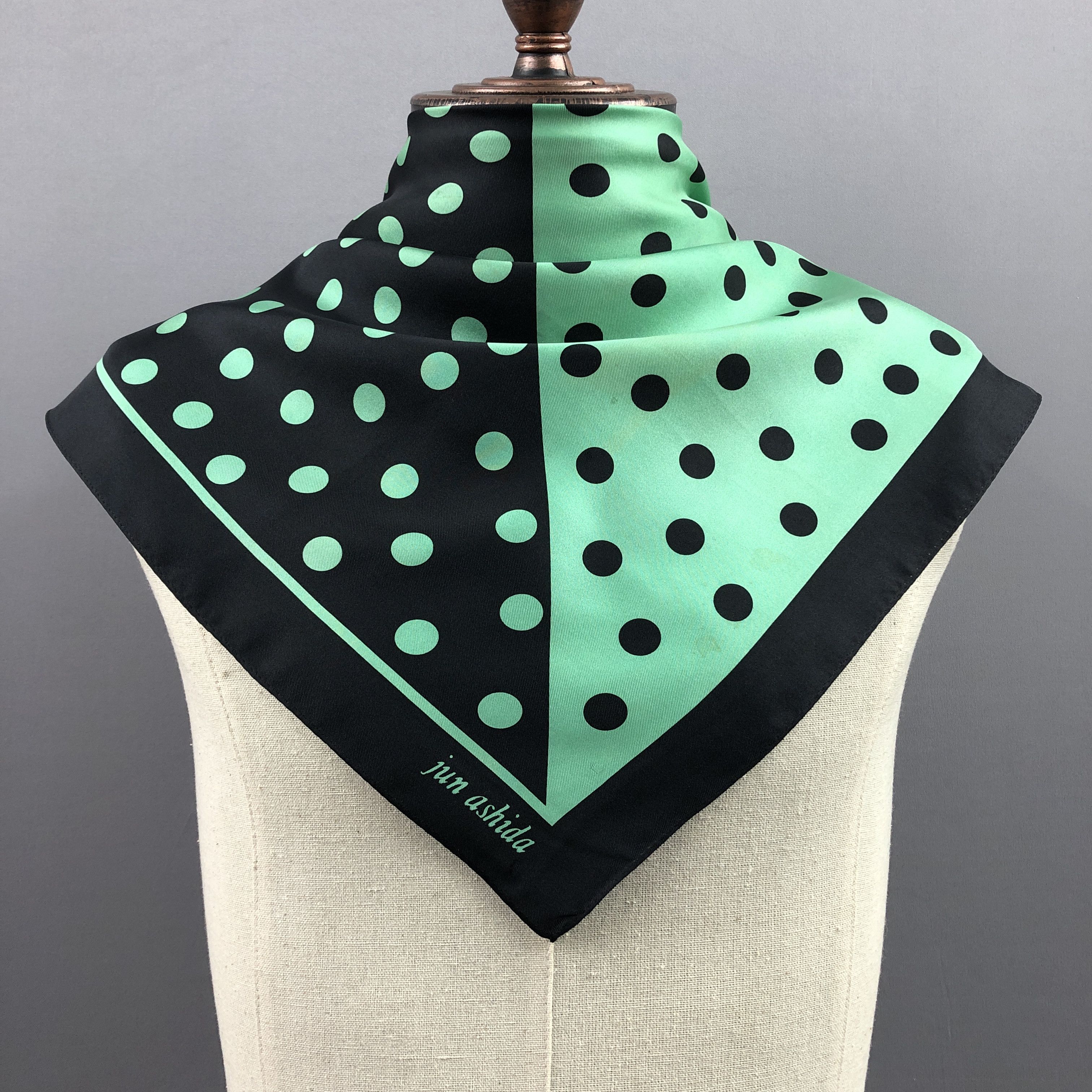 Japanese Brand × Vintage Vintage Jun Ashida SILK Scarf Twill Stole Wraps Scarves Size ONE SIZE - 2 Thumbnail