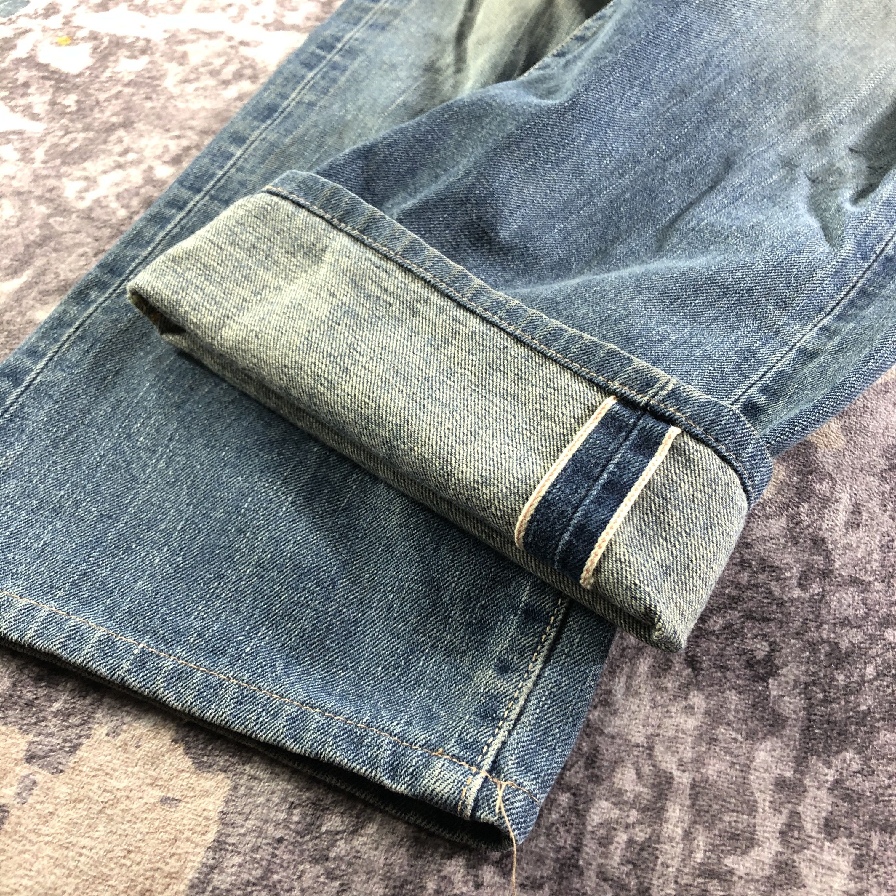 Edwin Vintage Blue Wash Edwin 505 Selvedge Jeans-JM3669 Size US 30 / EU 46 - 6 Thumbnail