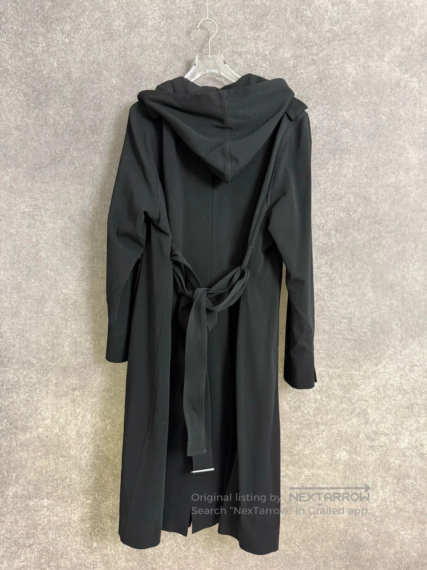 Rick Owens Rick Owens Black Structured Hooded Coat. Size US S / EU 44-46 / 1 - 2 Thumbnail