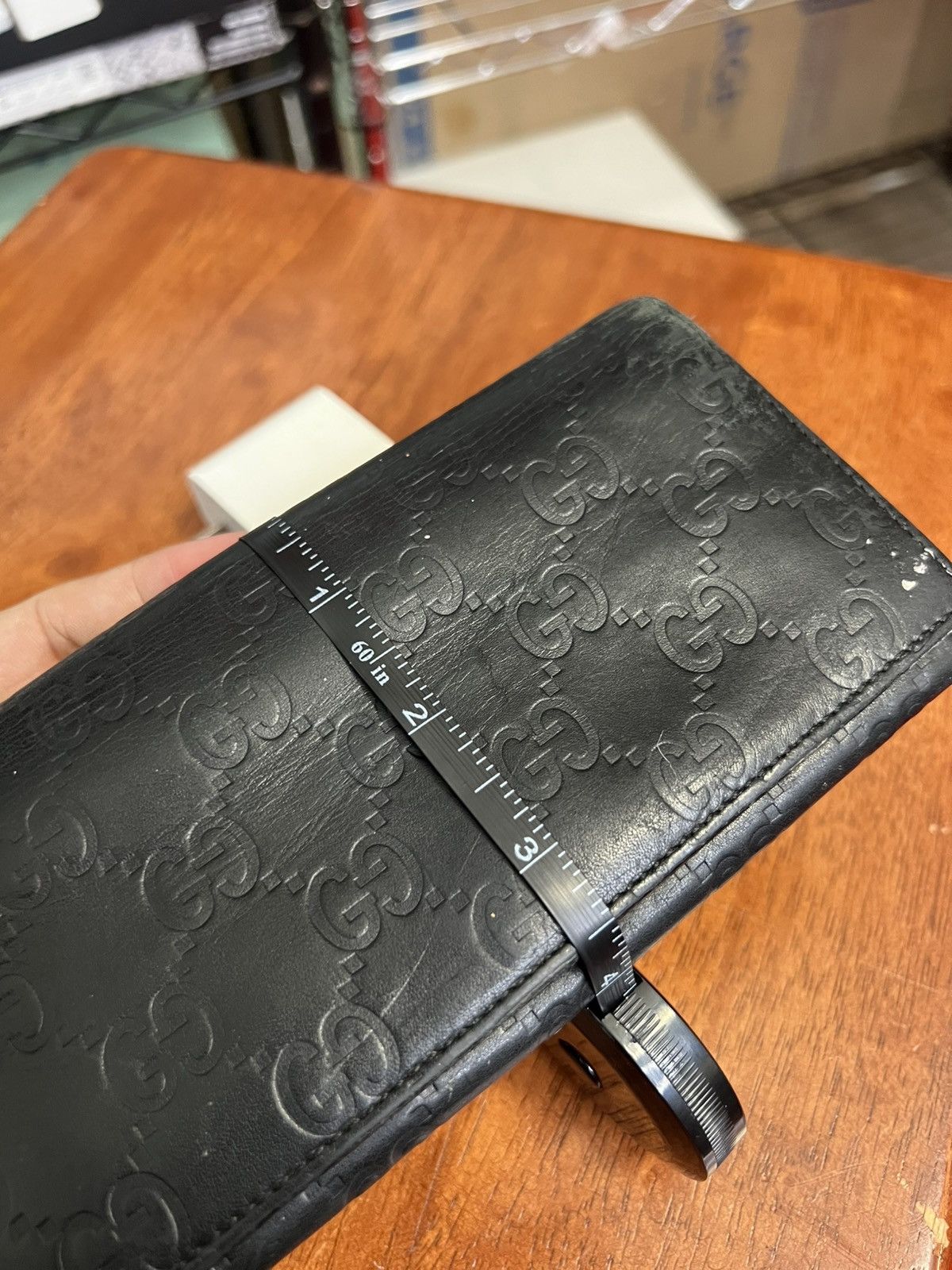 Gucci Gucci Guccissima Long Wallet Black Size ONE SIZE - 24 Thumbnail