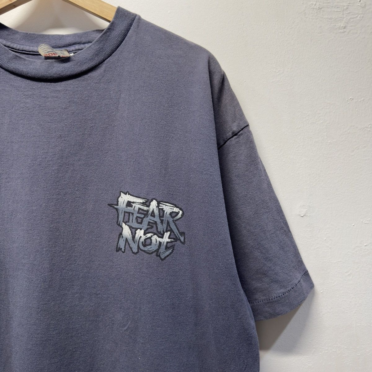 No Fear 90s No Fear Faded Jesus Shirt ERD Grunge Chrome Distressed Size US XXL / EU 58 / 5 - 4 Thumbnail