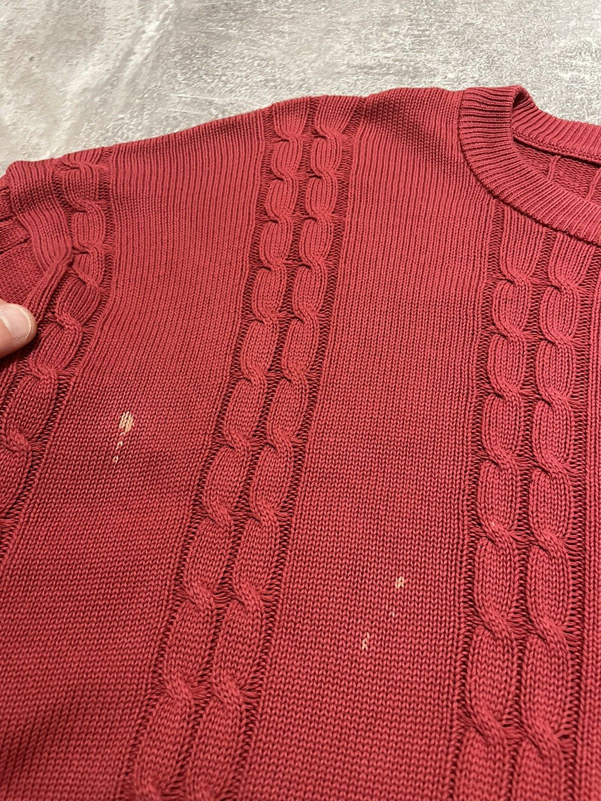 Lacoste Vintage Lacoste Cable Knit Sweater 90s Size US XL / EU 56 / 4 - 6 Thumbnail