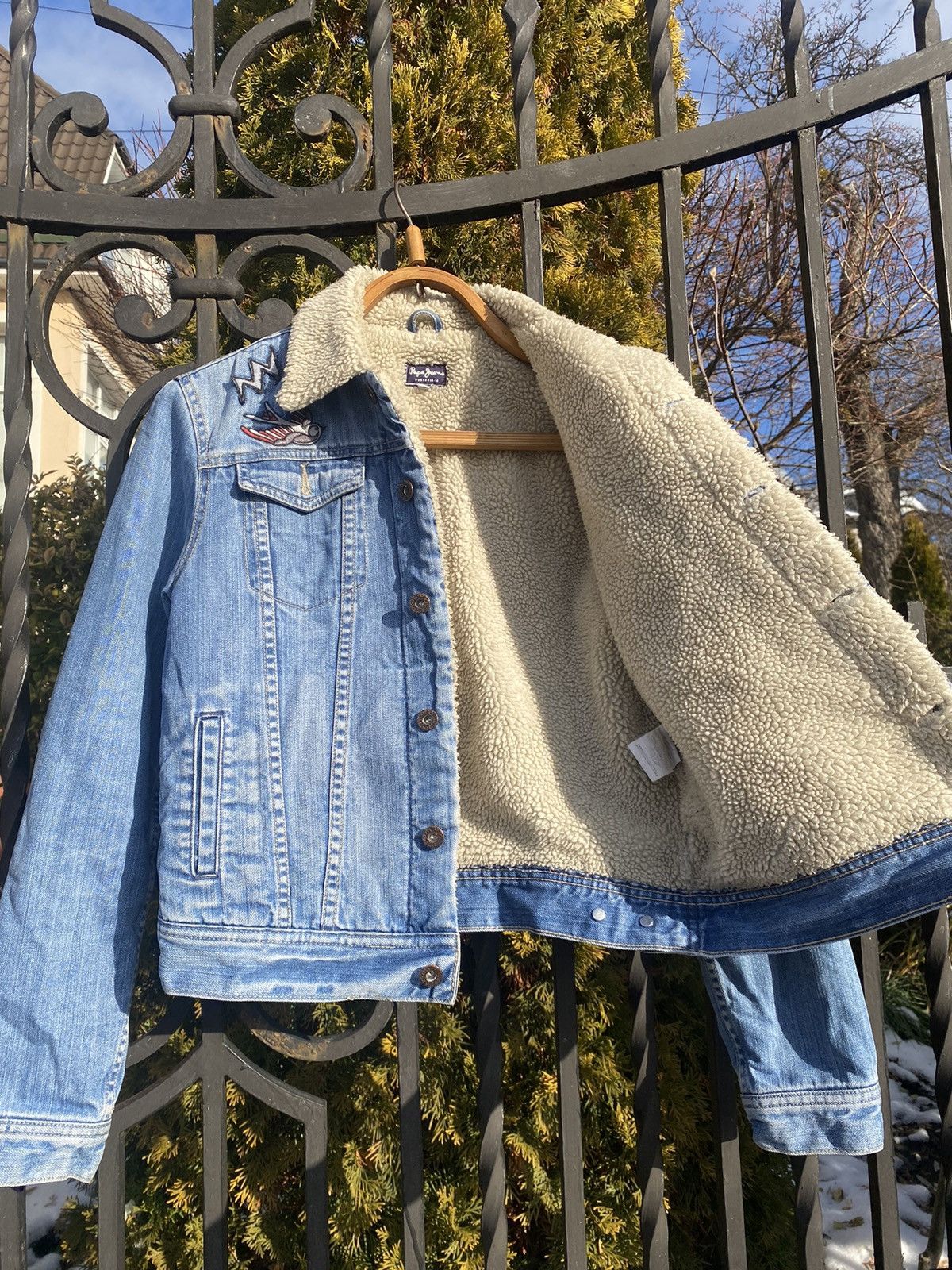 Pepe Jeans × Vintage Pepe Jeans London Denim Woman Jacket Blue Size M / US 6-8 / IT 42-44 - 4 Thumbnail